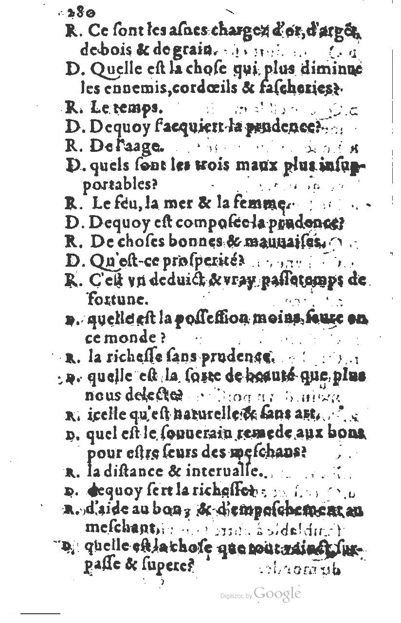 1581 - Nicolas Bonfons  - Trésor des sentences dorées - Princeton