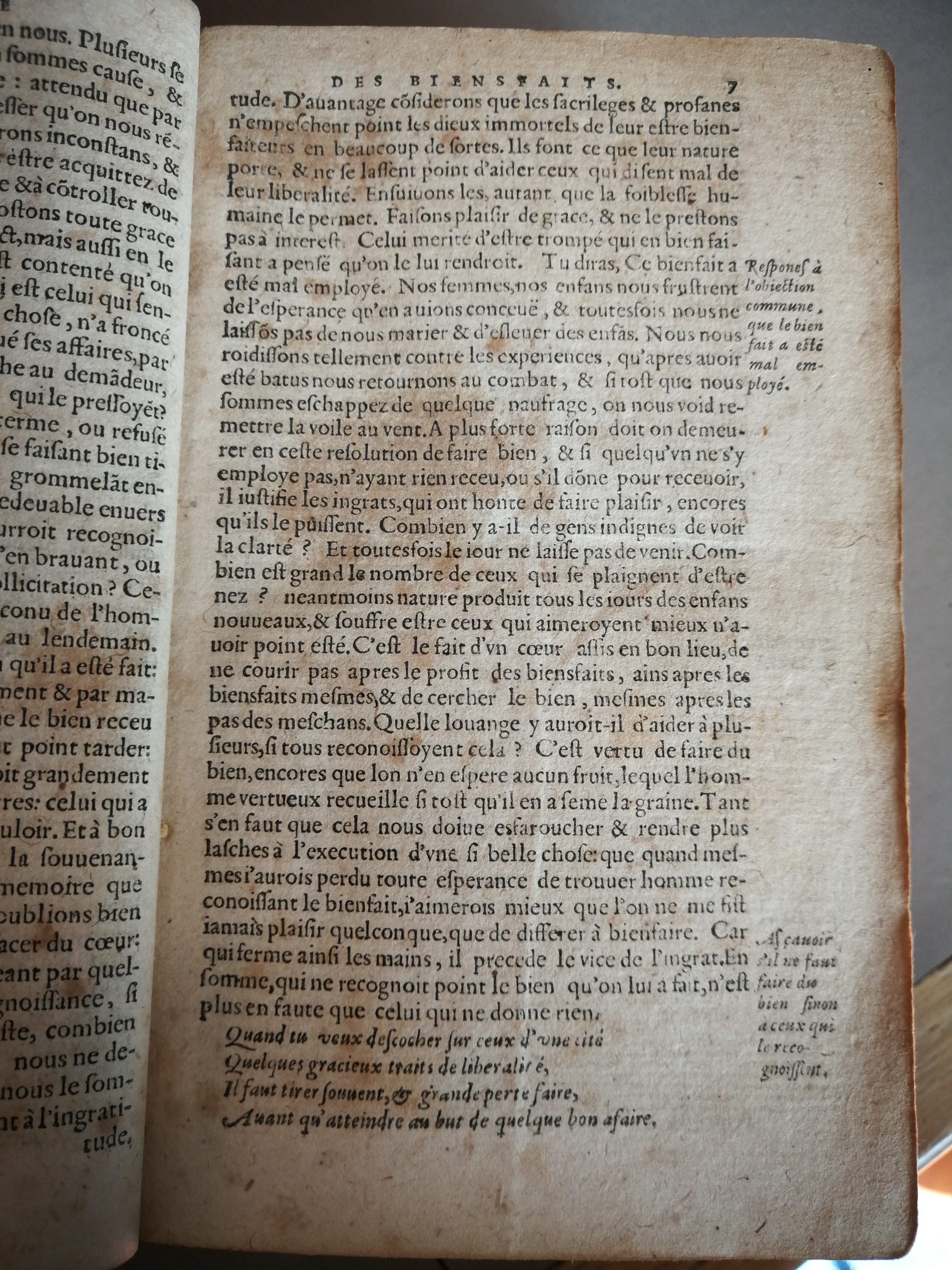 1606 - Jean Arnaud - Œuvres morales et mêlées de Sénèque, Trésor de philosophie morale - BM Marseille
