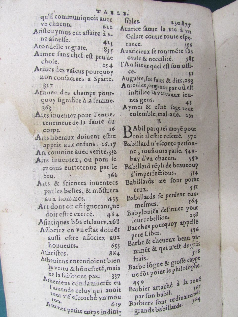 1578 - Jean Poupy - Trésor des morales de Plutarque - Vitré