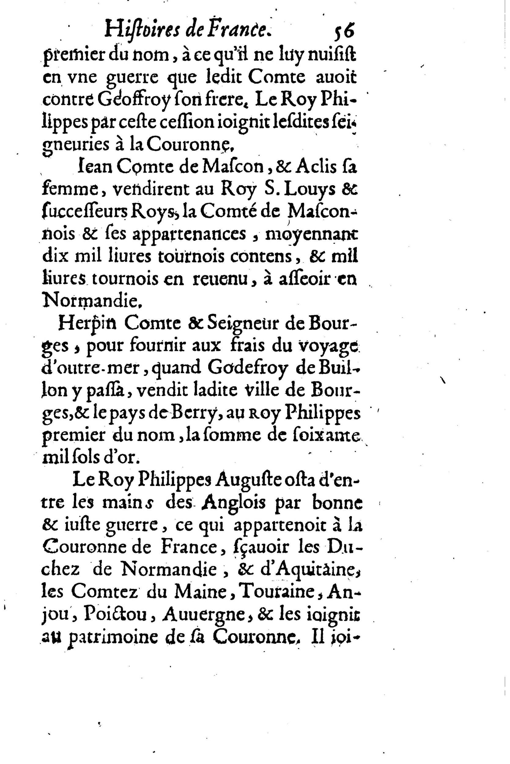1633 - Jean Corrozet - Trésor des histoires de France - BM Lyon 1633 - Jean Corrozet - Trésor des histoires de France - BM Lyon