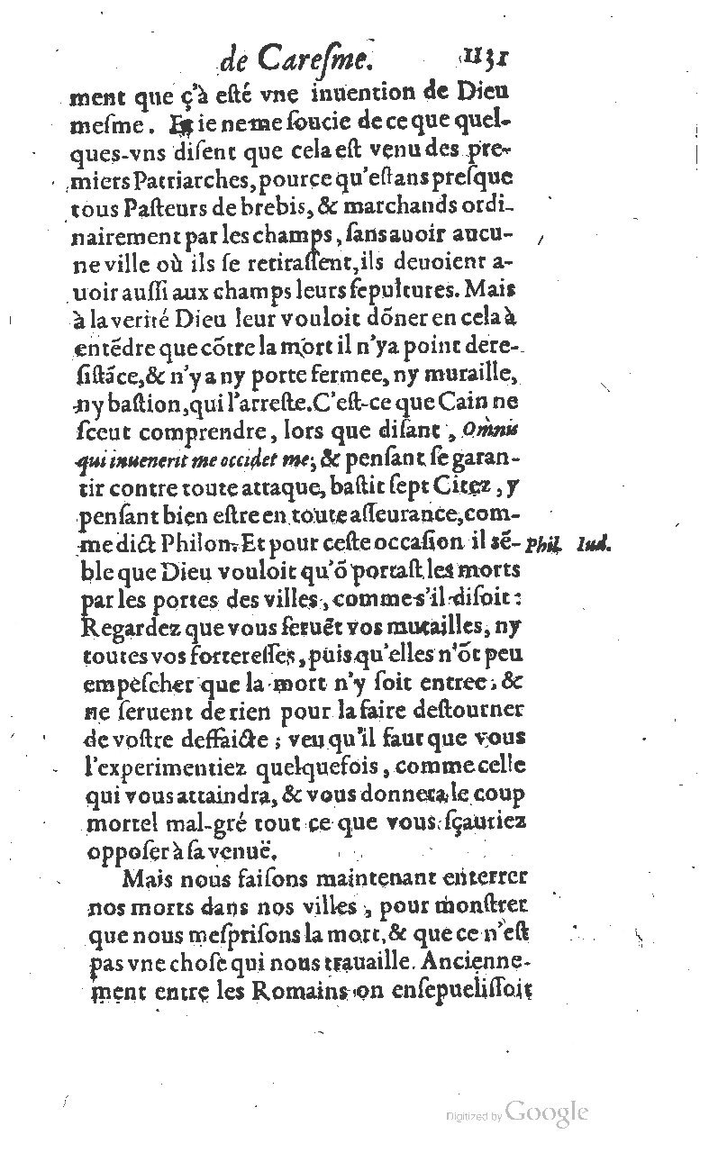 1607 - Nicolas Du Fossé - Trésor quadragésimal - T 01 - BM Lyon