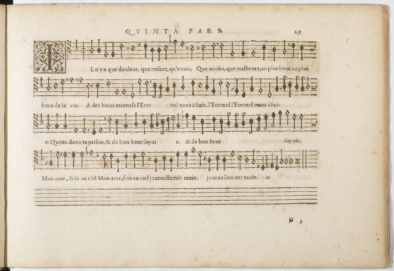 1594 - Paul Marceau - Trésor de musique d&#039;Orlande de Lassus, Superius, Bassus, Tenor, Quinta pars - BnF