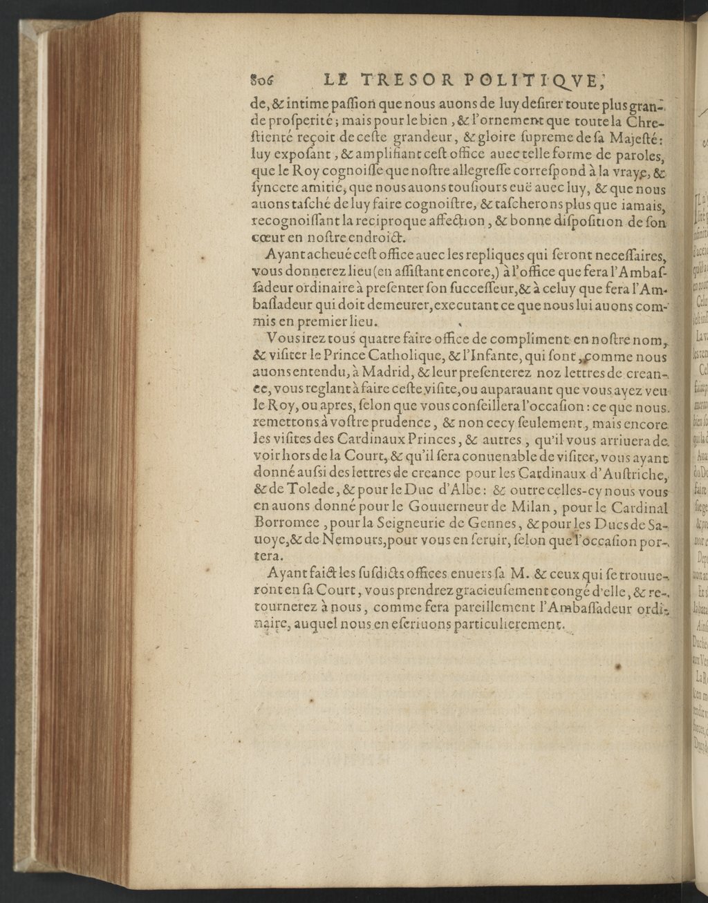 1608 - Nicolas Du Fossé - Trésor politique - BnF Tolbiac