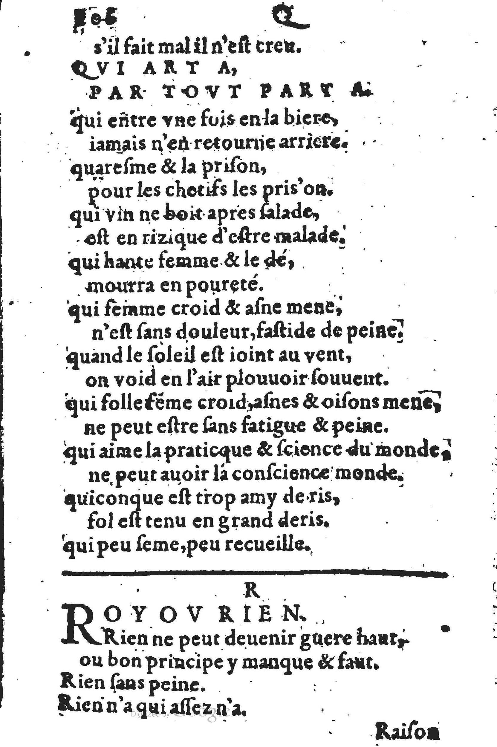 1578 - Nicolas Lescuyer - Trésor des sentences dorées - UGent