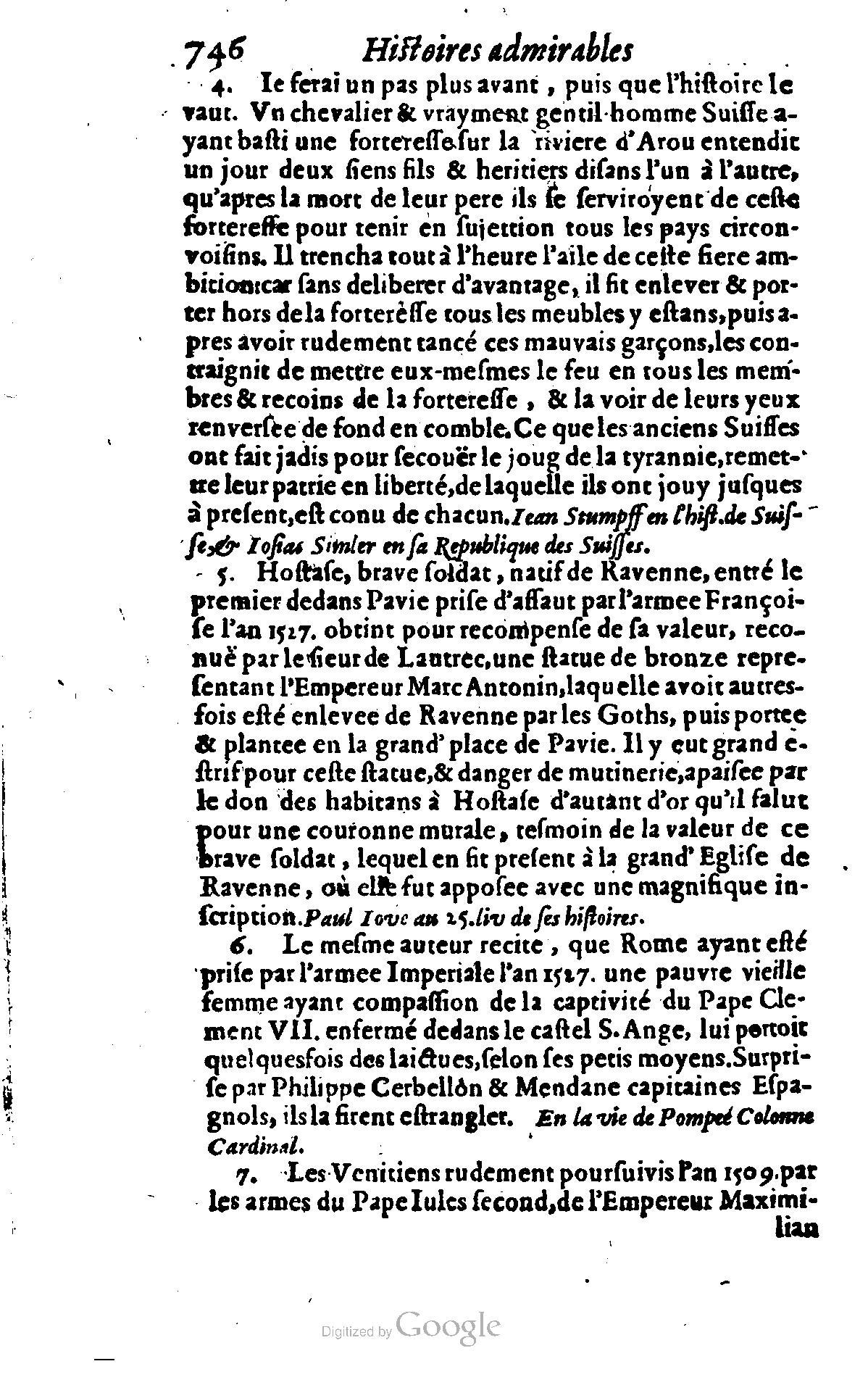 1628 - Jacques Crespin - Trésor d’histoires admirables et mémorables - BSB Munich