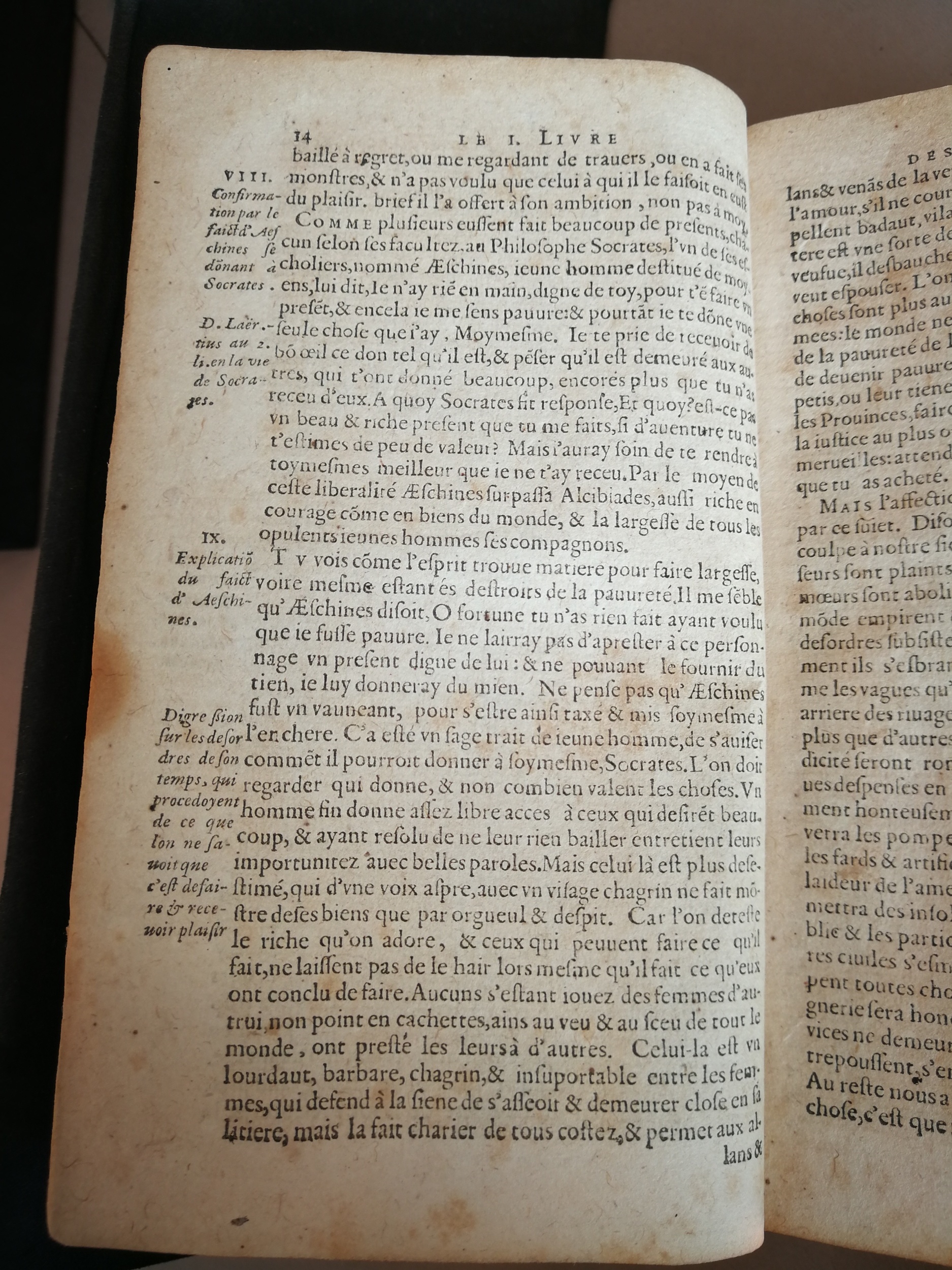 1606 - Jean Arnaud - Œuvres morales et mêlées de Sénèque, Trésor de philosophie morale - BM Marseille