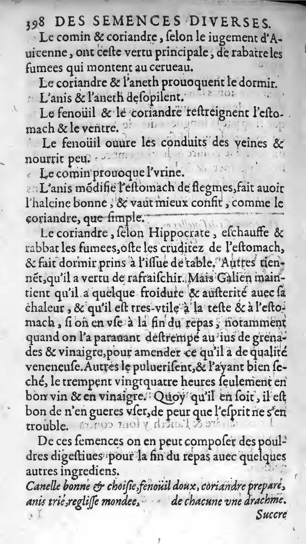 1607 Étienne Servain et Jean Antoine Huguetan - Trésor de santé ou ménage de la vie humaine - BIU Santé_Page_418.jpg