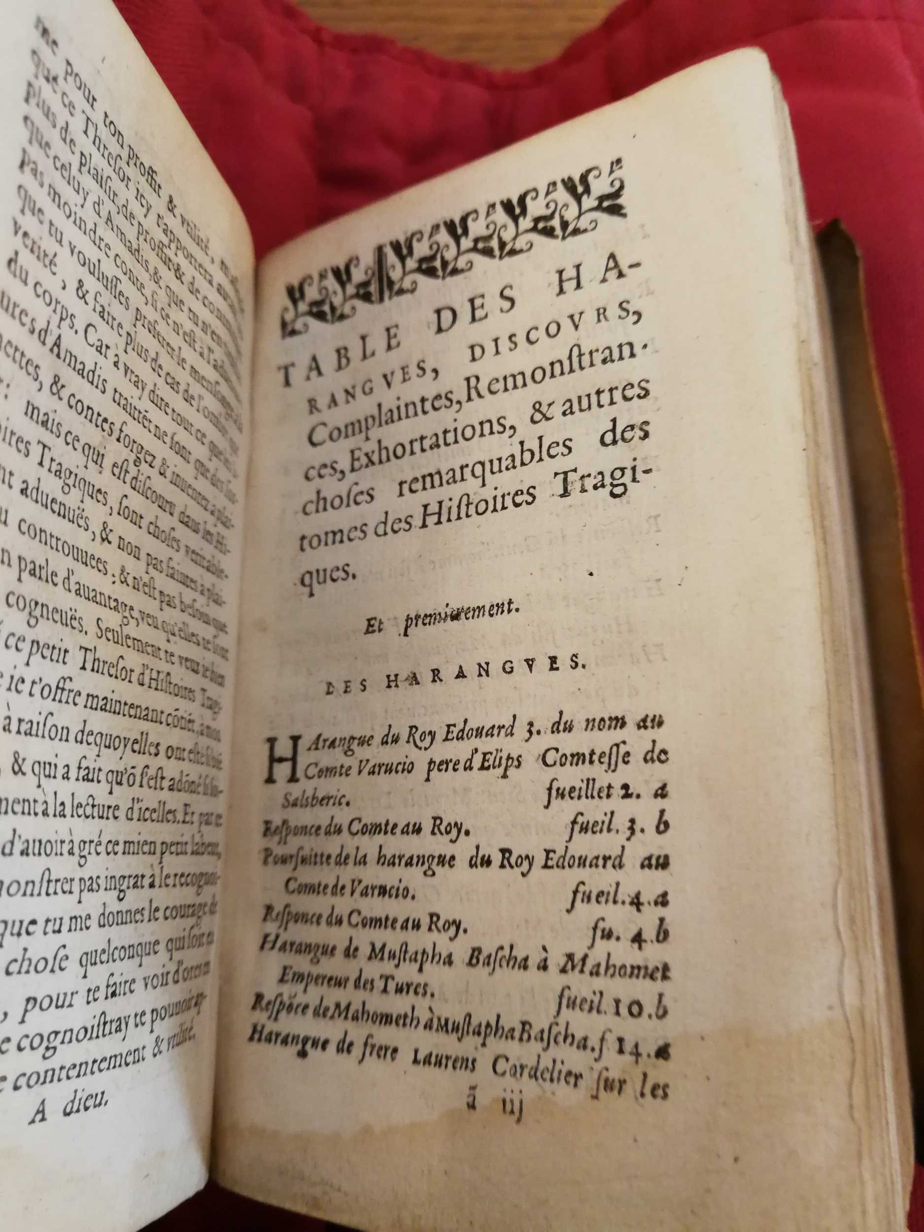 1581 - Pierre Le Voirier et Gervais Mallot - Trésor des histoires tragiques - Bibliothèque Sainte-Geneviève