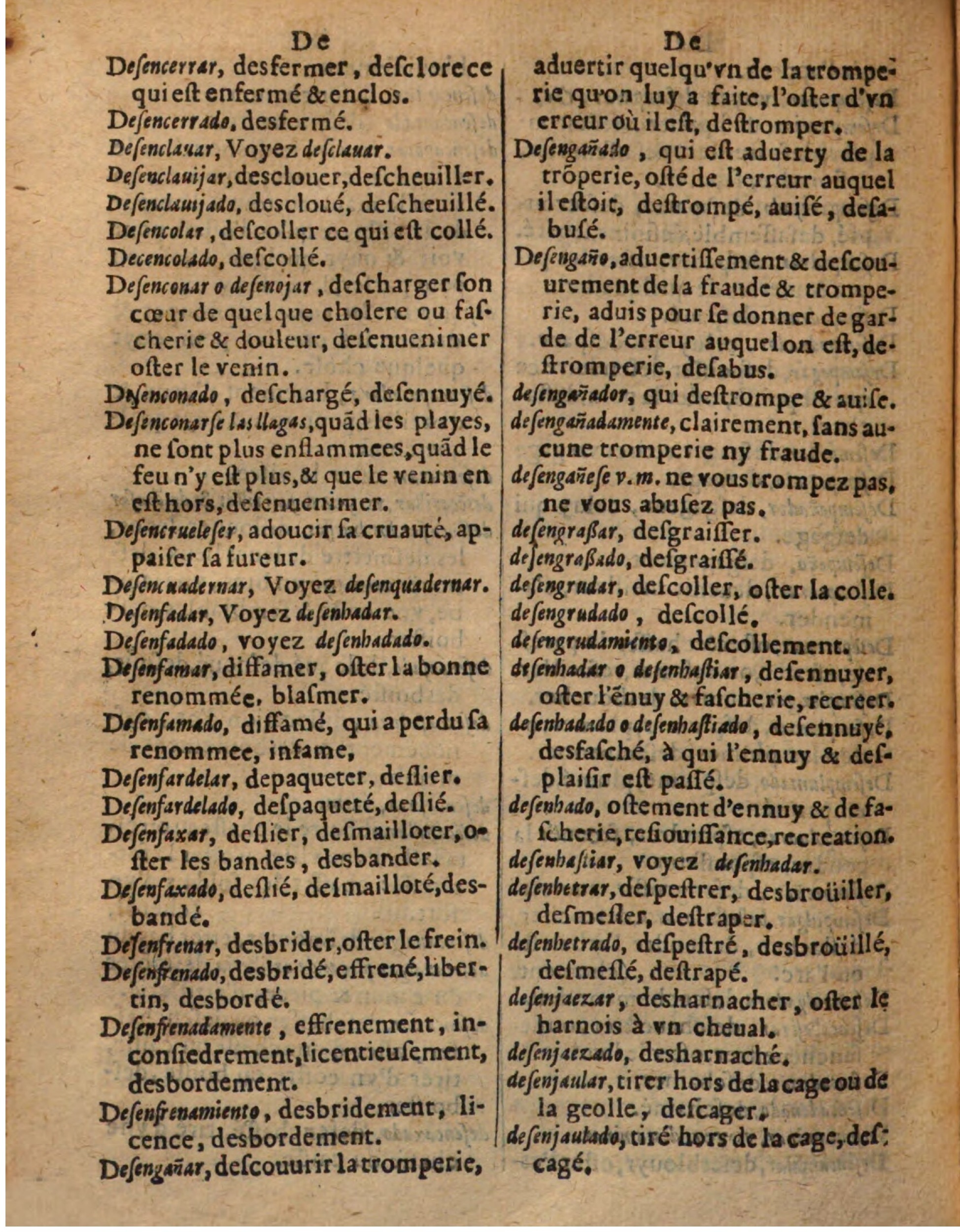 1625 - Hubert Antoine - Trésor des deux langues espagnole et française - Augsbourg
