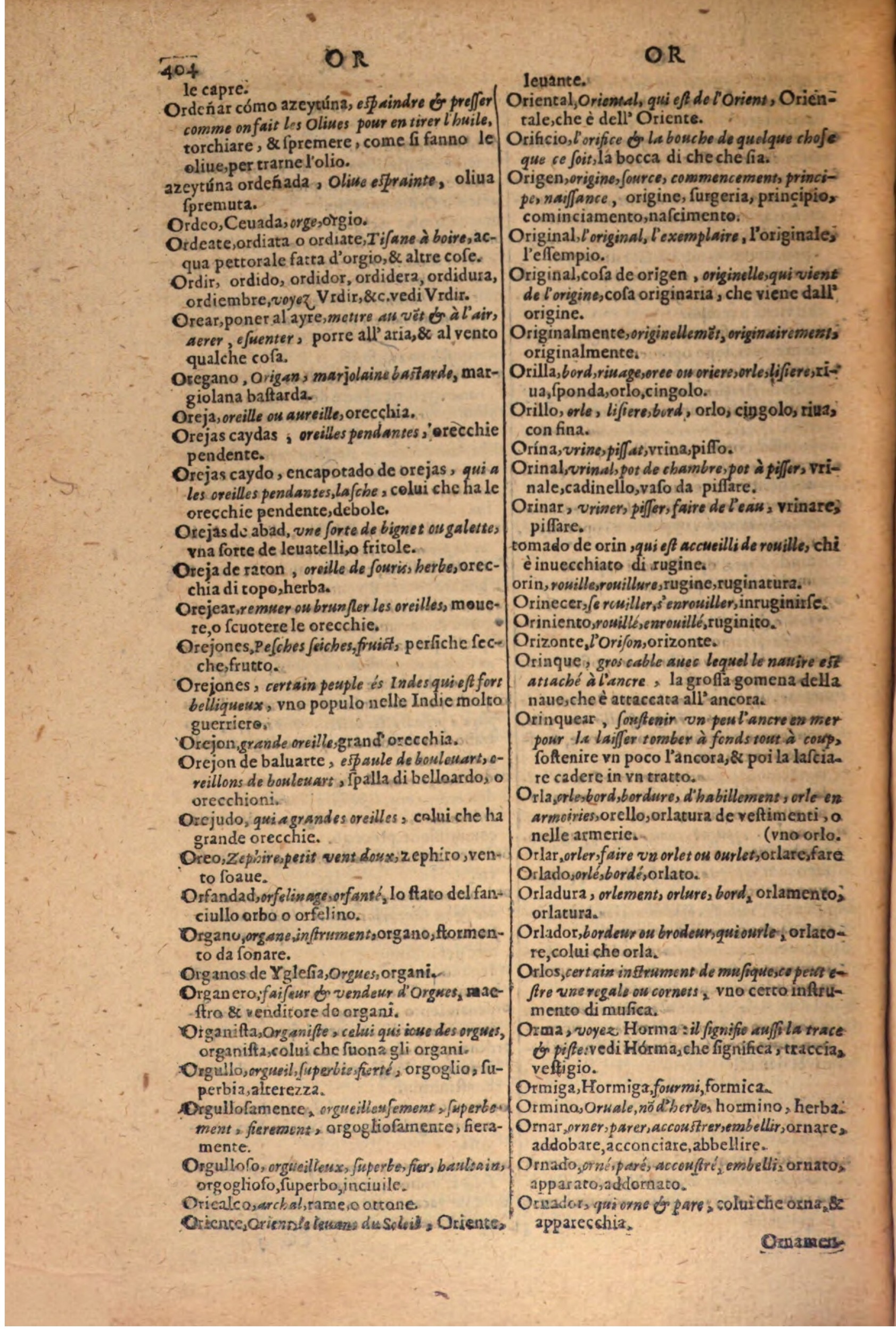 1606 - Samuel Crespin - Thresor des trois langues, francoise, italiene et espagnolle - BSB Munich