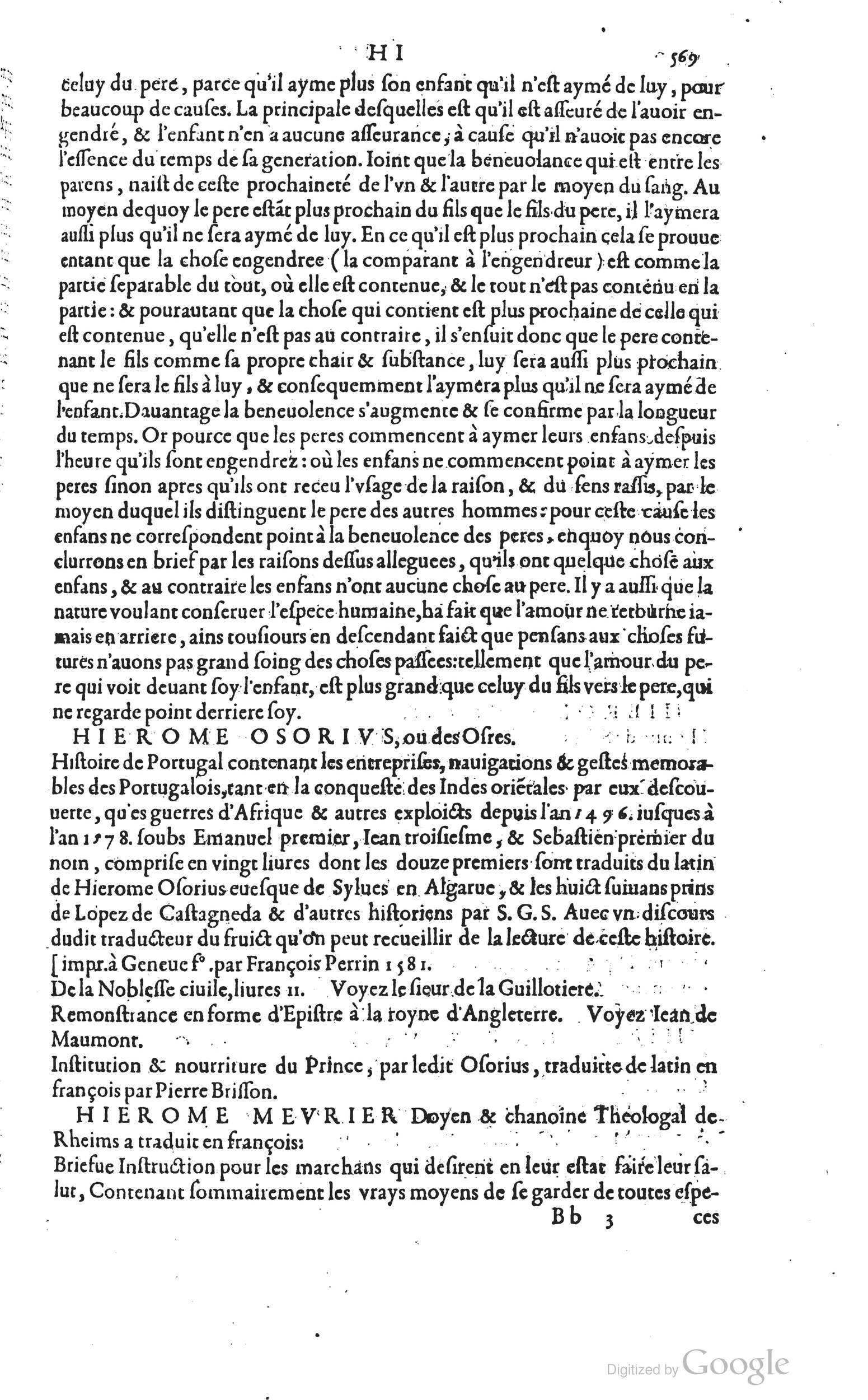 1585 - Barthélemy Honorat - Bibliothèques françaises - BSB Munich