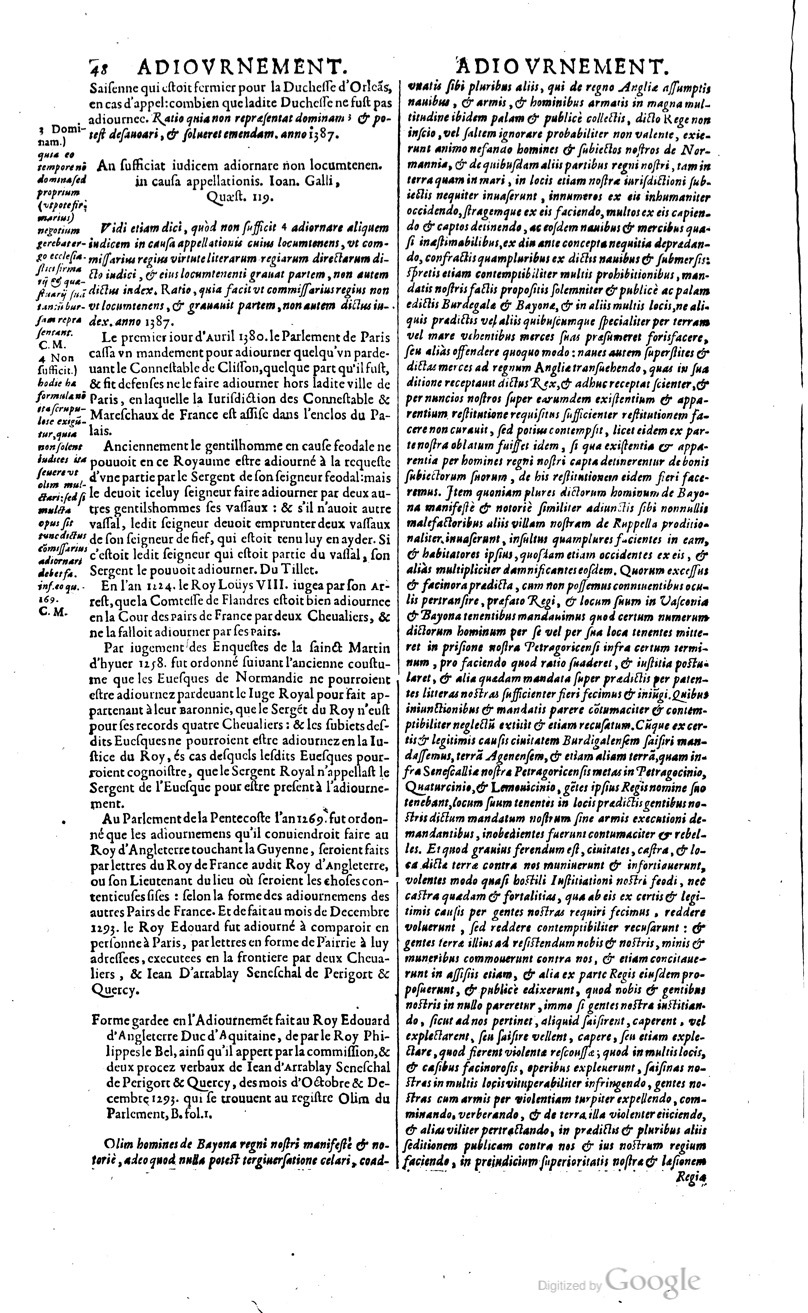 1629 - Veuve Nicolas Buon - Trésor du droit français (29620 T. 1) - BM Lyon