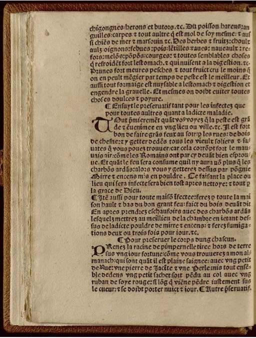 1532 - Jean Bignon - Trésor du remède préservatif et guérison de la peste - Séville Capitular y Colombina