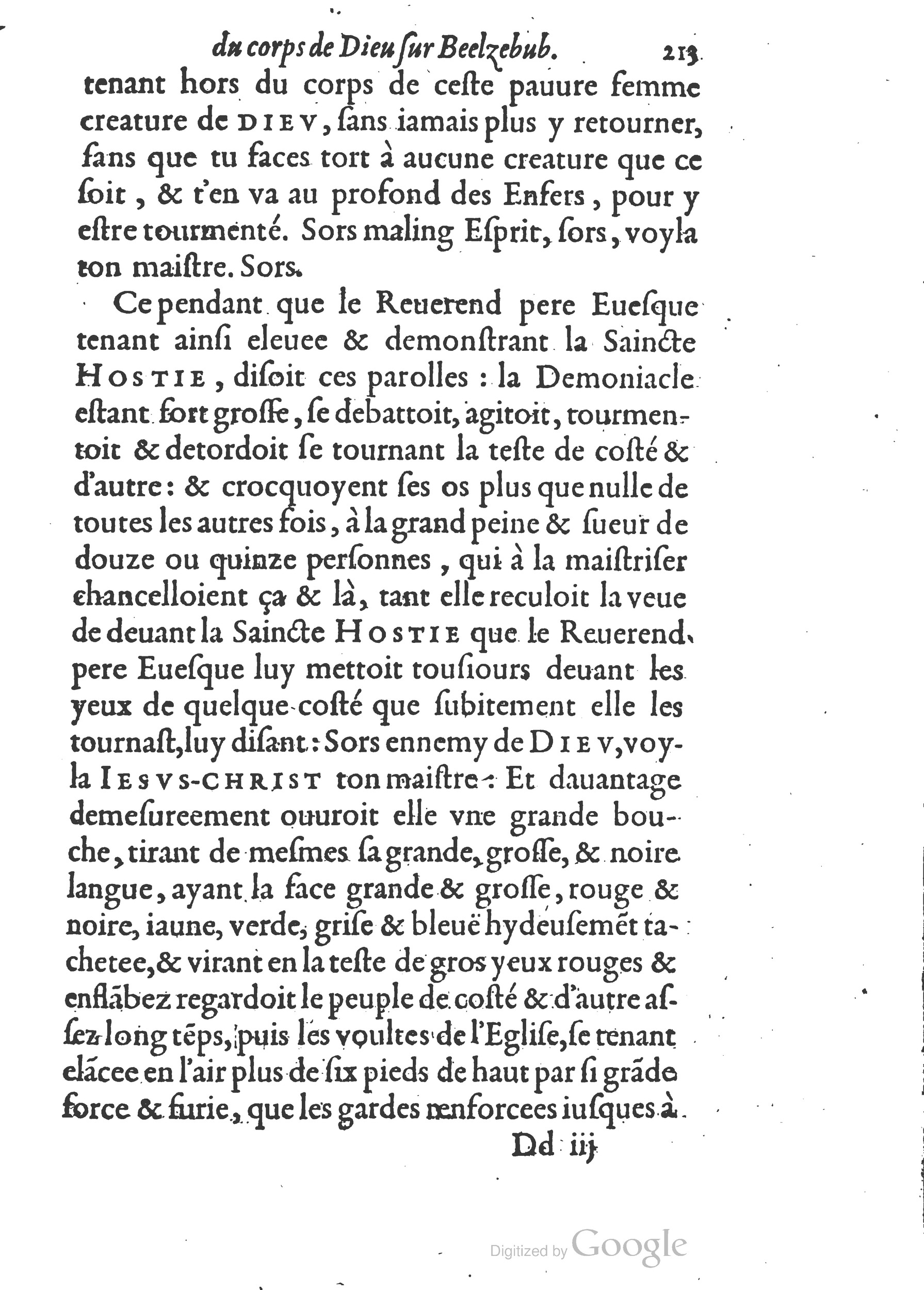 1578 - Nicolas Chesneau - Trésor et entière histoire de la triomphante victoire du corps de Dieu sur l’esprit malin - British Library 1578 - Nicolas Chesneau - Trésor et entière histoire de la triomphante victoire du corps de Dieu sur l’esprit malin - British Library