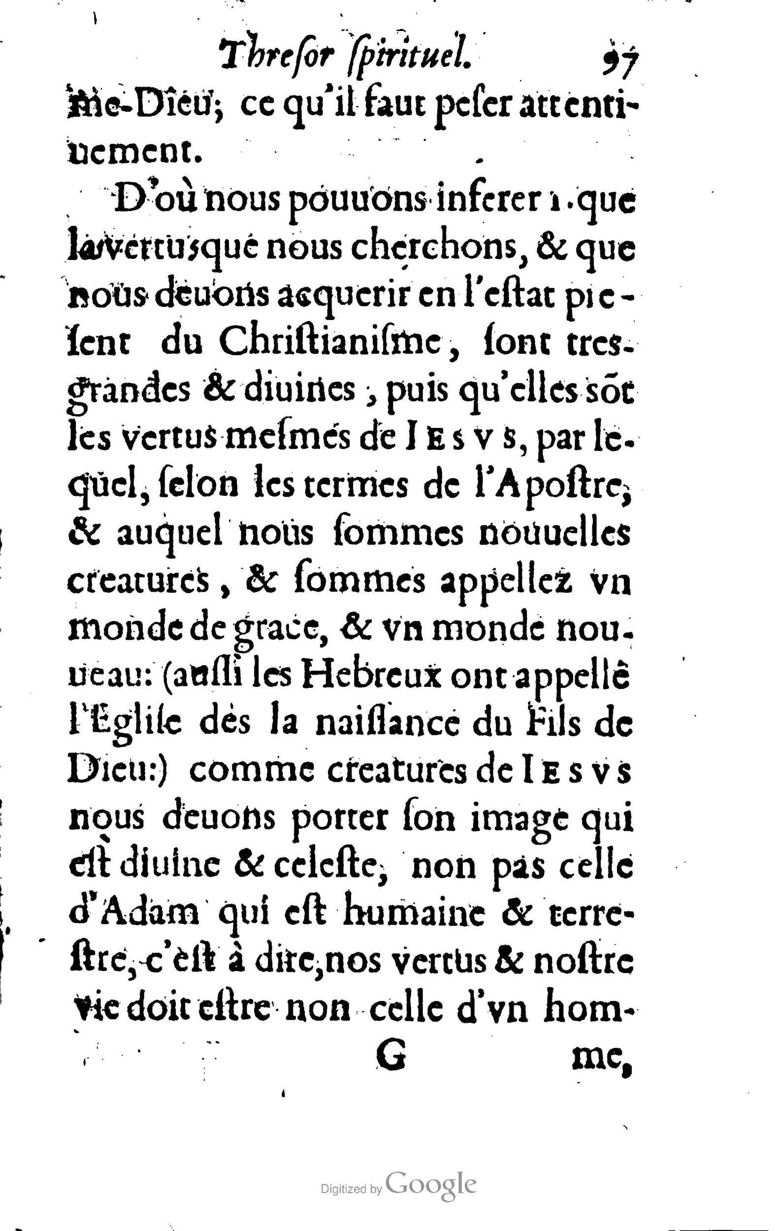 1633 - François Waudré - Trésor spirituel contenant les excellences du christianisme - BM Lyon 1633 - François Waudré - Trésor spirituel contenant les excellences du christianisme - BM Lyon
