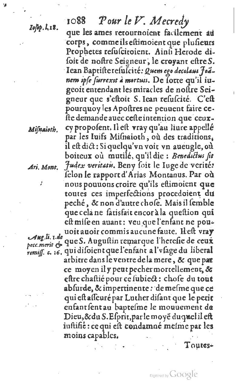1607 - Nicolas Du Fossé - Trésor quadragésimal - T 01 - BM Lyon