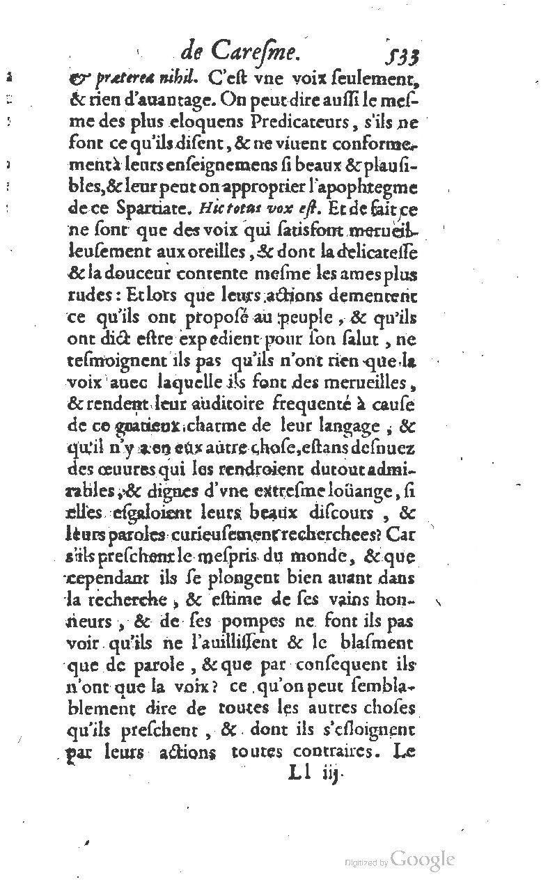 1607 - Nicolas Du Fossé - Trésor quadragésimal - T 01 - BM Lyon
