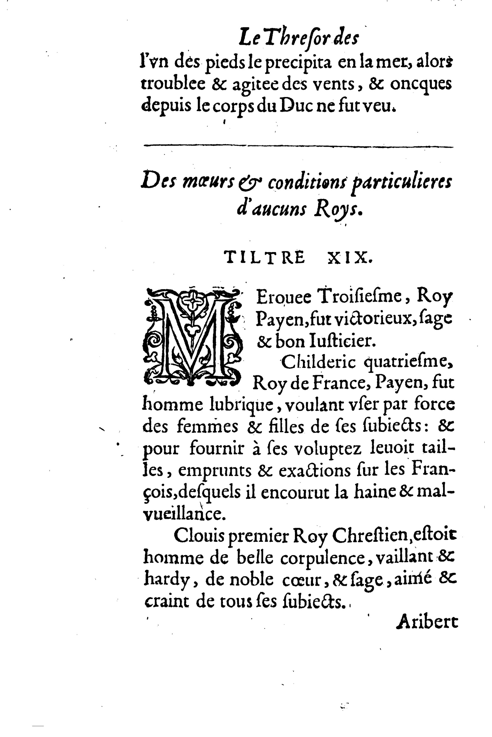 1633 - Jean Corrozet - Trésor des histoires de France - BM Lyon 1633 - Jean Corrozet - Trésor des histoires de France - BM Lyon