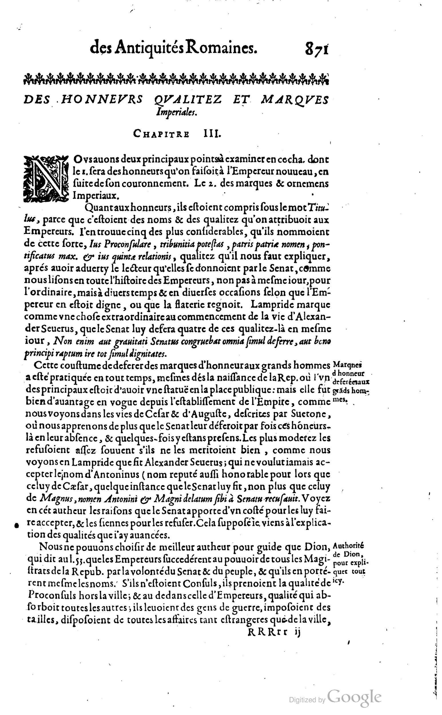 1650 - Denis Thierry - Trésor des antiquités romaines - BM Lyon