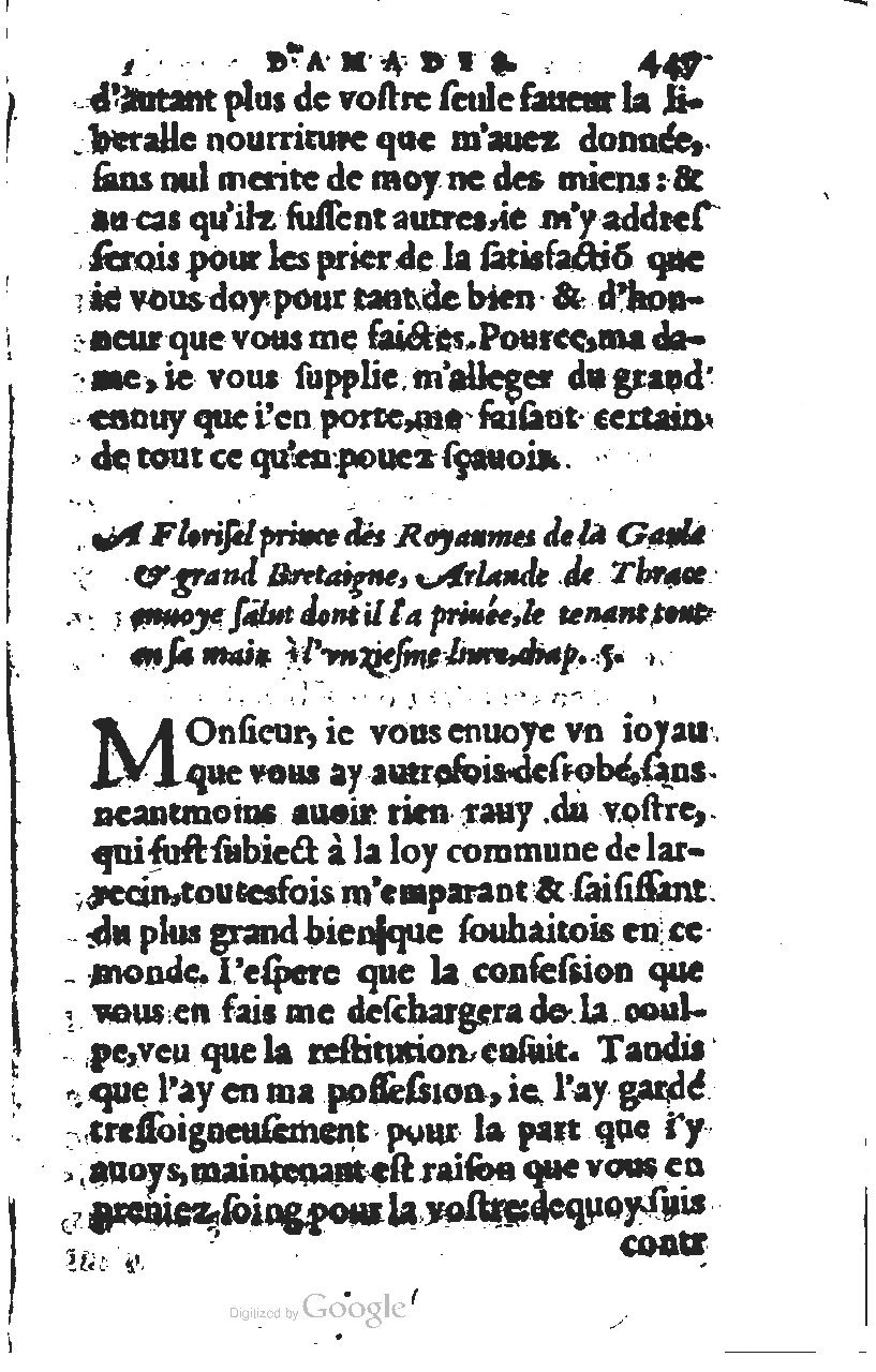 1567 - Jean Pygot - Trésor des Amadis - BM Lyon 1567 - Jean Pygot - Trésor des Amadis - BM Lyon