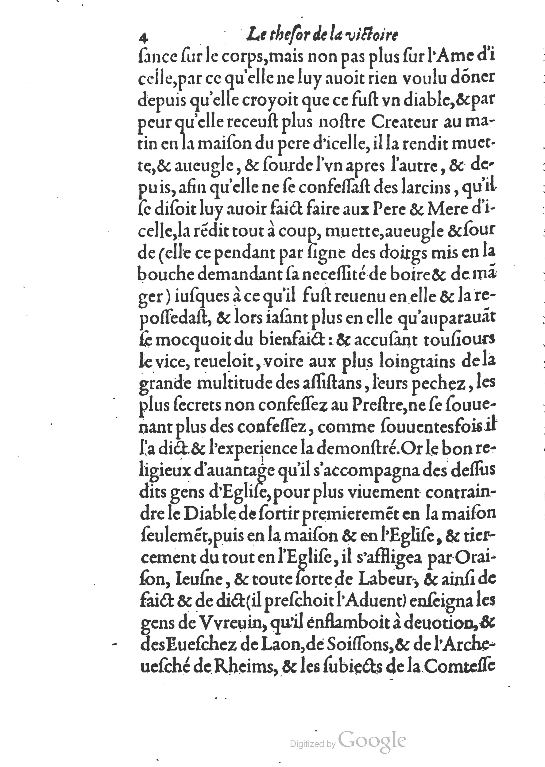 1578 - Nicolas Chesneau - Trésor et entière histoire de la triomphante victoire du corps de Dieu sur l’esprit malin - British Library 1578 - Nicolas Chesneau - Trésor et entière histoire de la triomphante victoire du corps de Dieu sur l’esprit malin - British Library