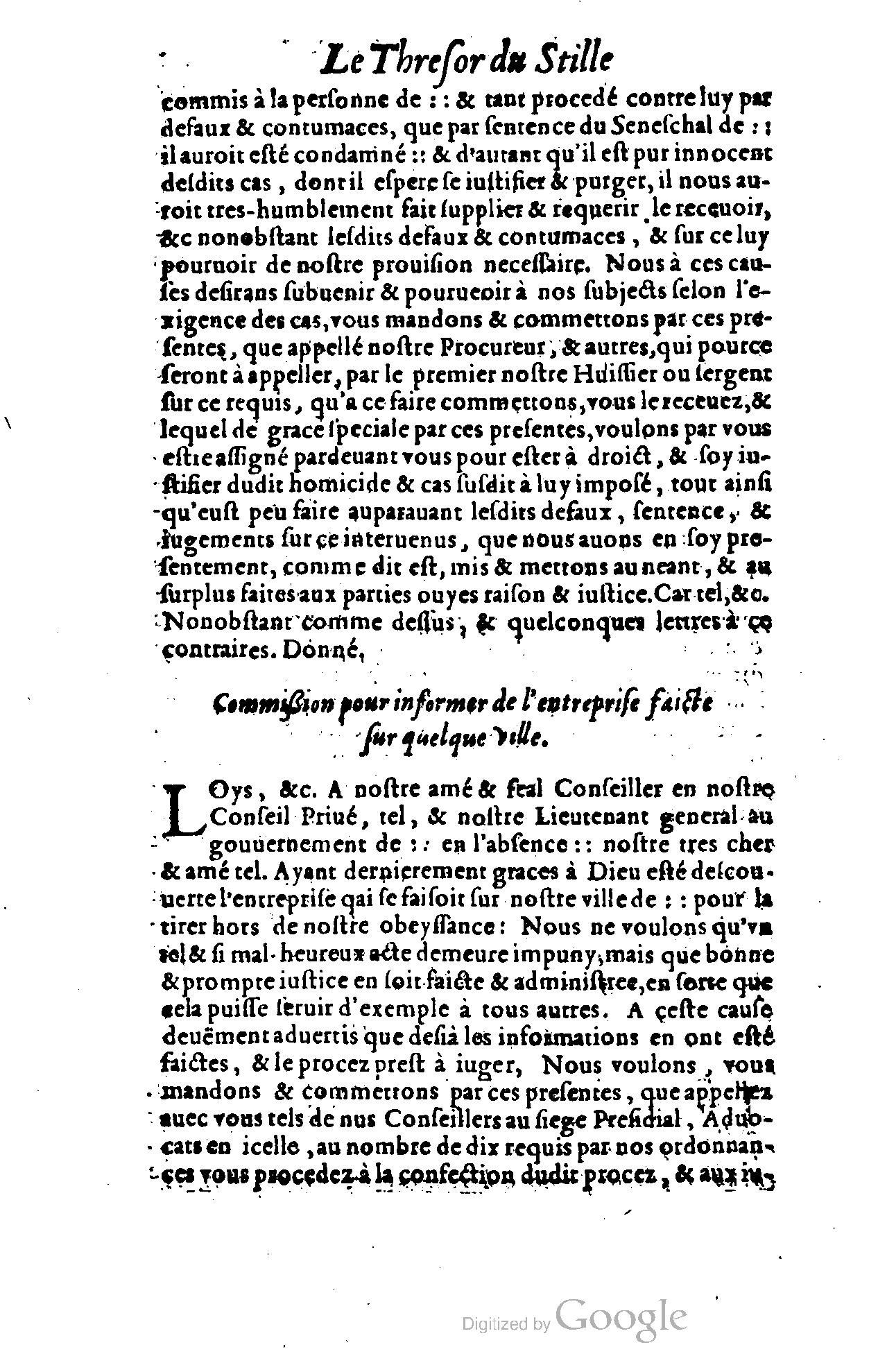 1614 - Jean Richer - Trésor du nouveau style et protocole de la chancellerie de France - BSB Munich