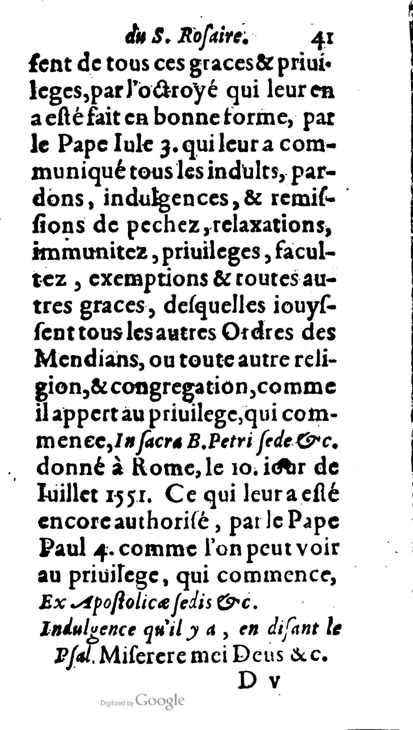 1604 - Jean Le Bouc - Trésor des indulgences du Saint Rosaire - BM Lyon