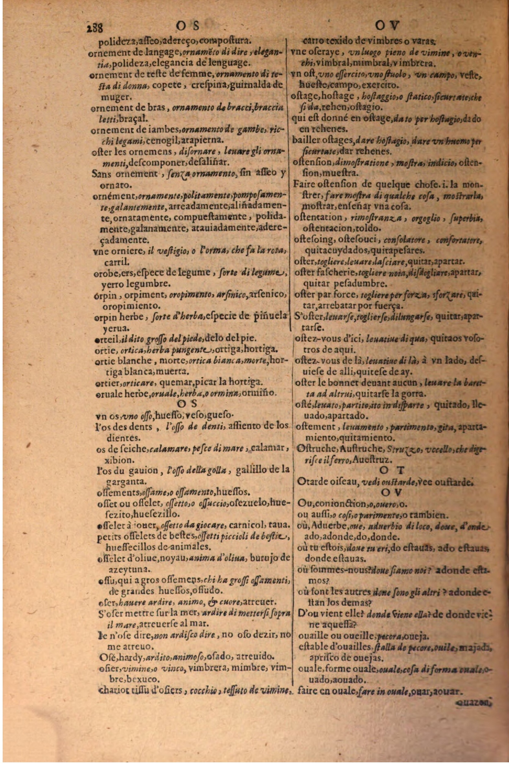 1616 - Pierre de la Rovière - Trésor des trois langues (Seconde partie) - BSB Munich