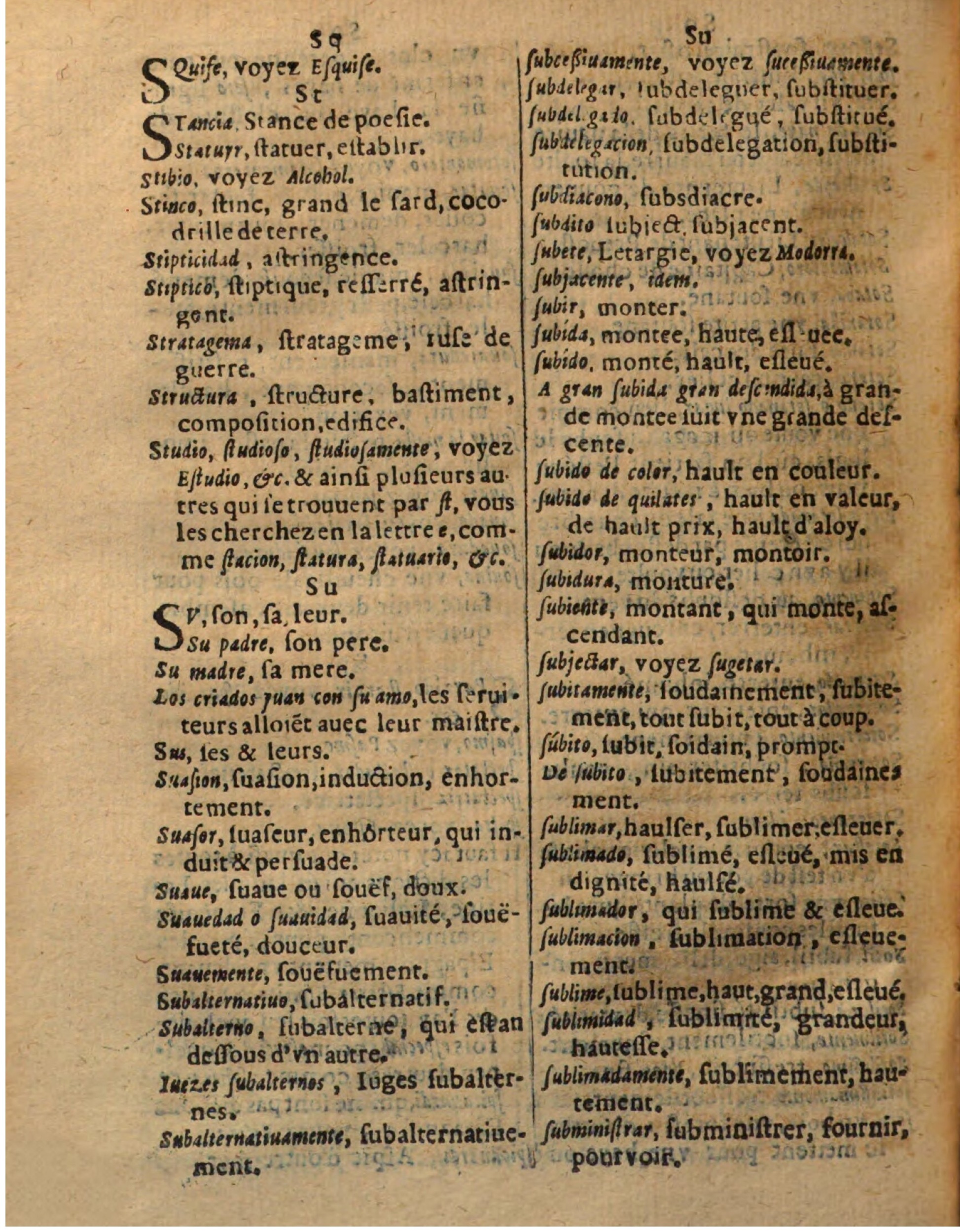1625 - Hubert Antoine - Trésor des deux langues espagnole et française - Augsbourg