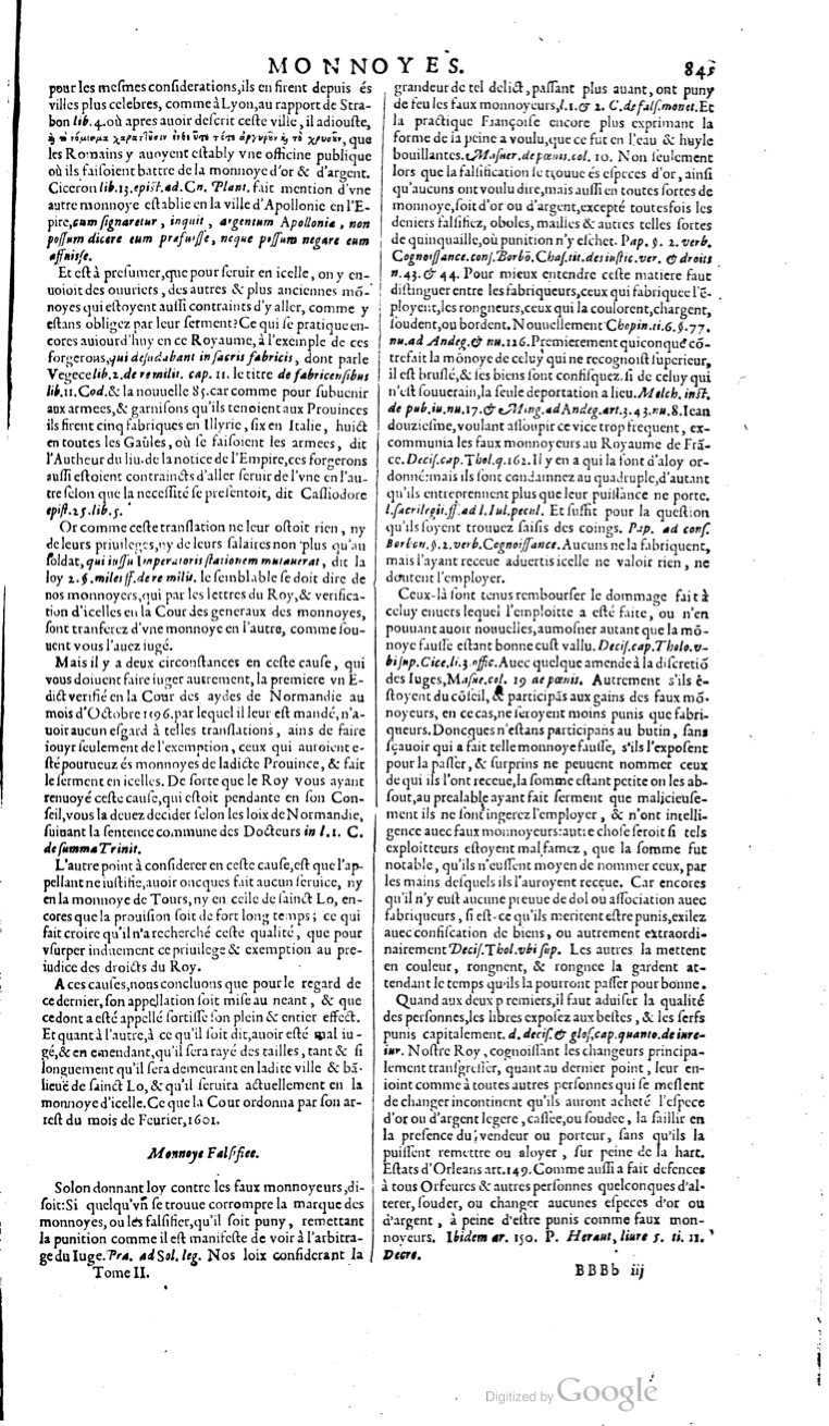 1629 - Veuve Nicolas Buon - Trésor du droit français (29620 T. 2) - BM Lyon