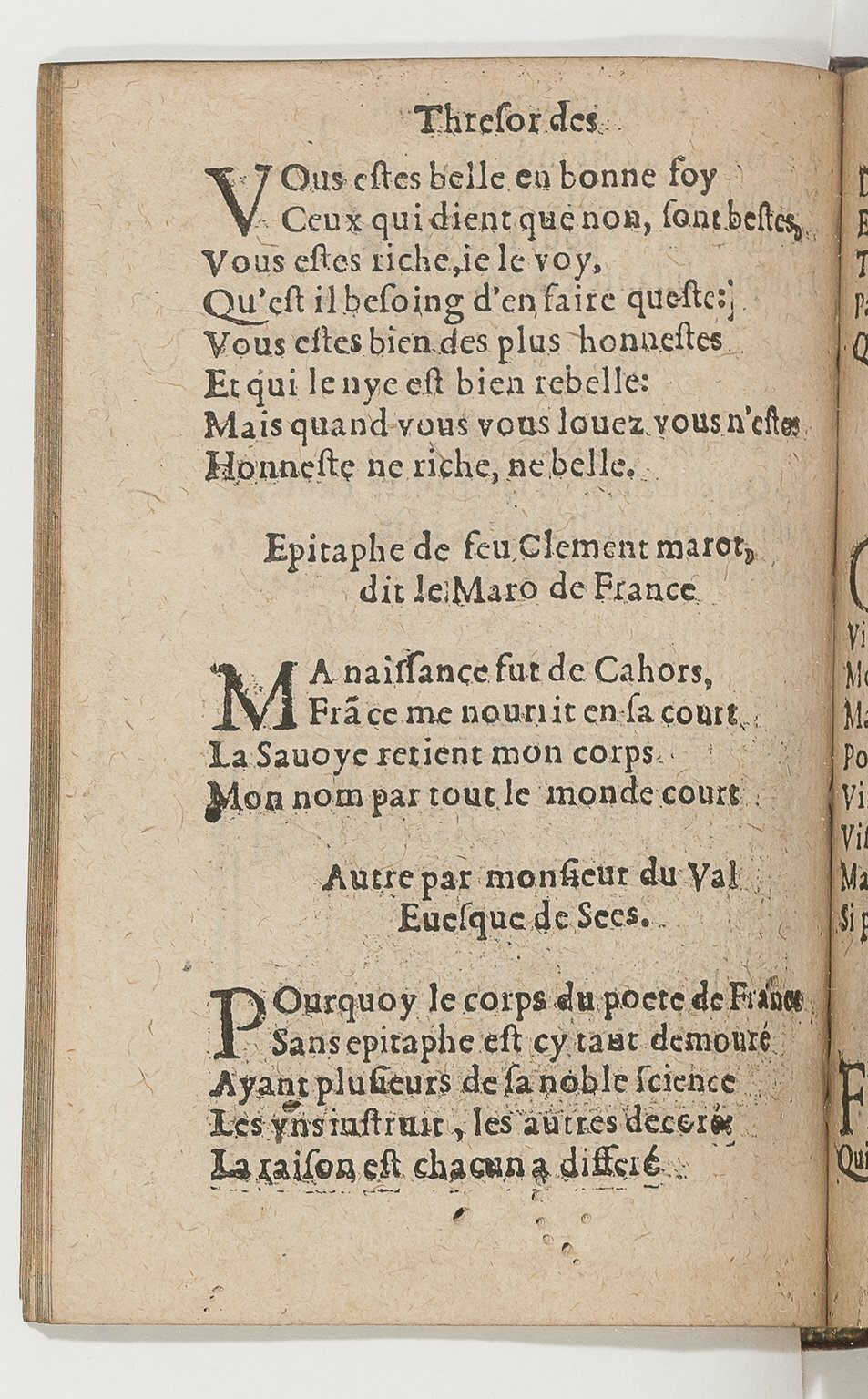 1568c. - Veuve Jean Bonfons - Trésor des joyeuses inventions du parangon de poésies - BnF Arsenal