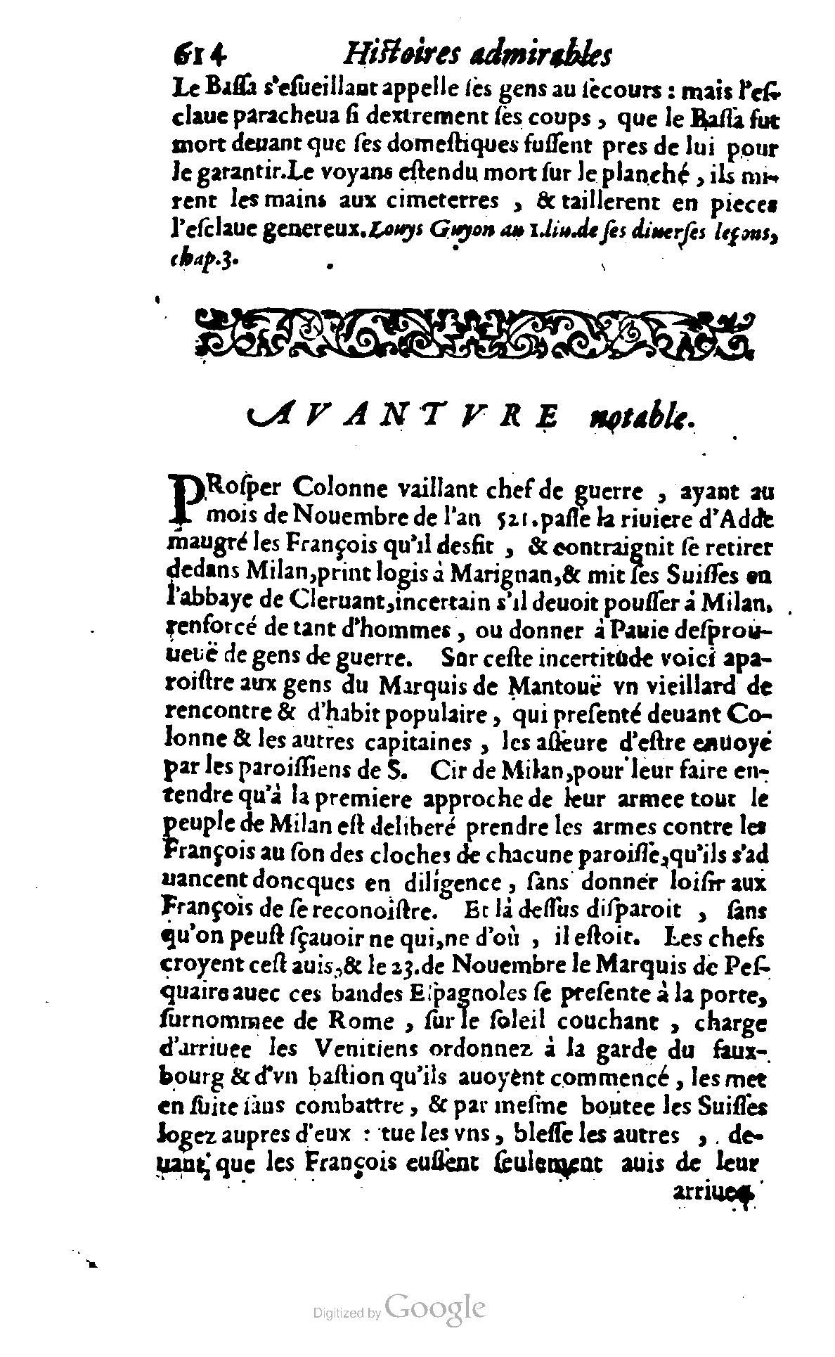 1620 - Samuel Crespin - Trésor d’histoires admirables et mémorables - BCU Lausanne
