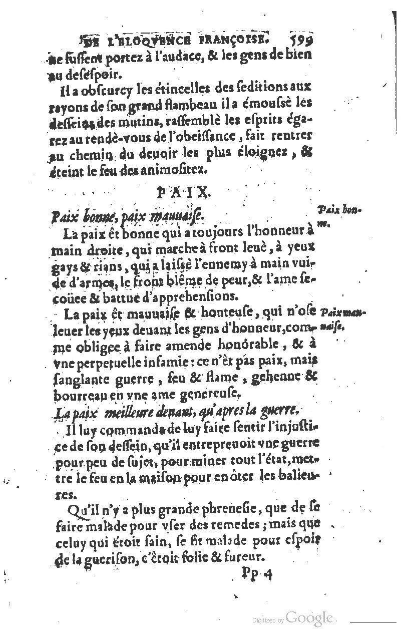 1610 - Louis Coste - Trésor de l’éloquence française (Seconde partie) - BM Lyon