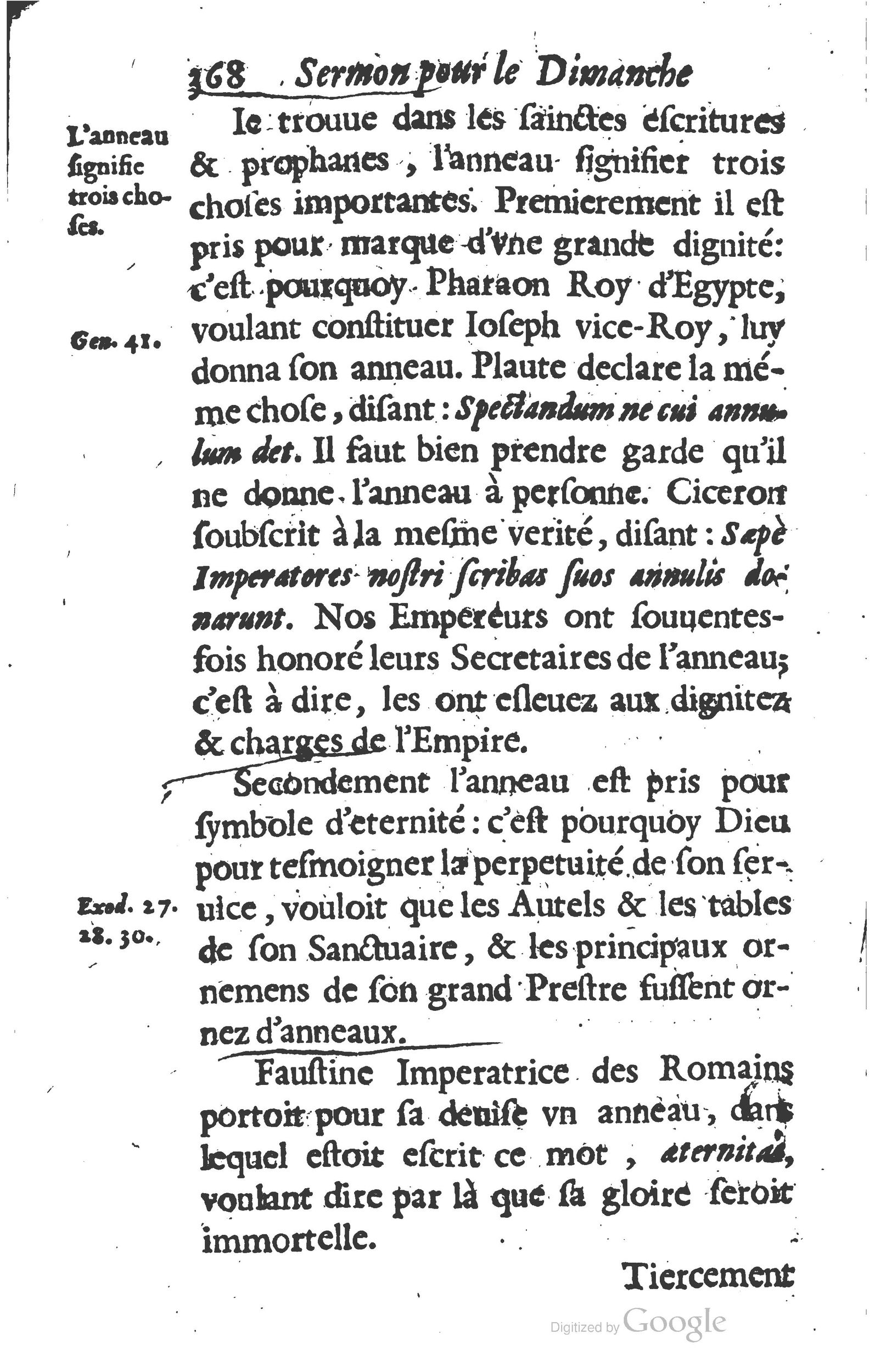 1629 - Manassés de Préaulx - Sermons ou Trésors de la piété chrétienne - BM Lyon