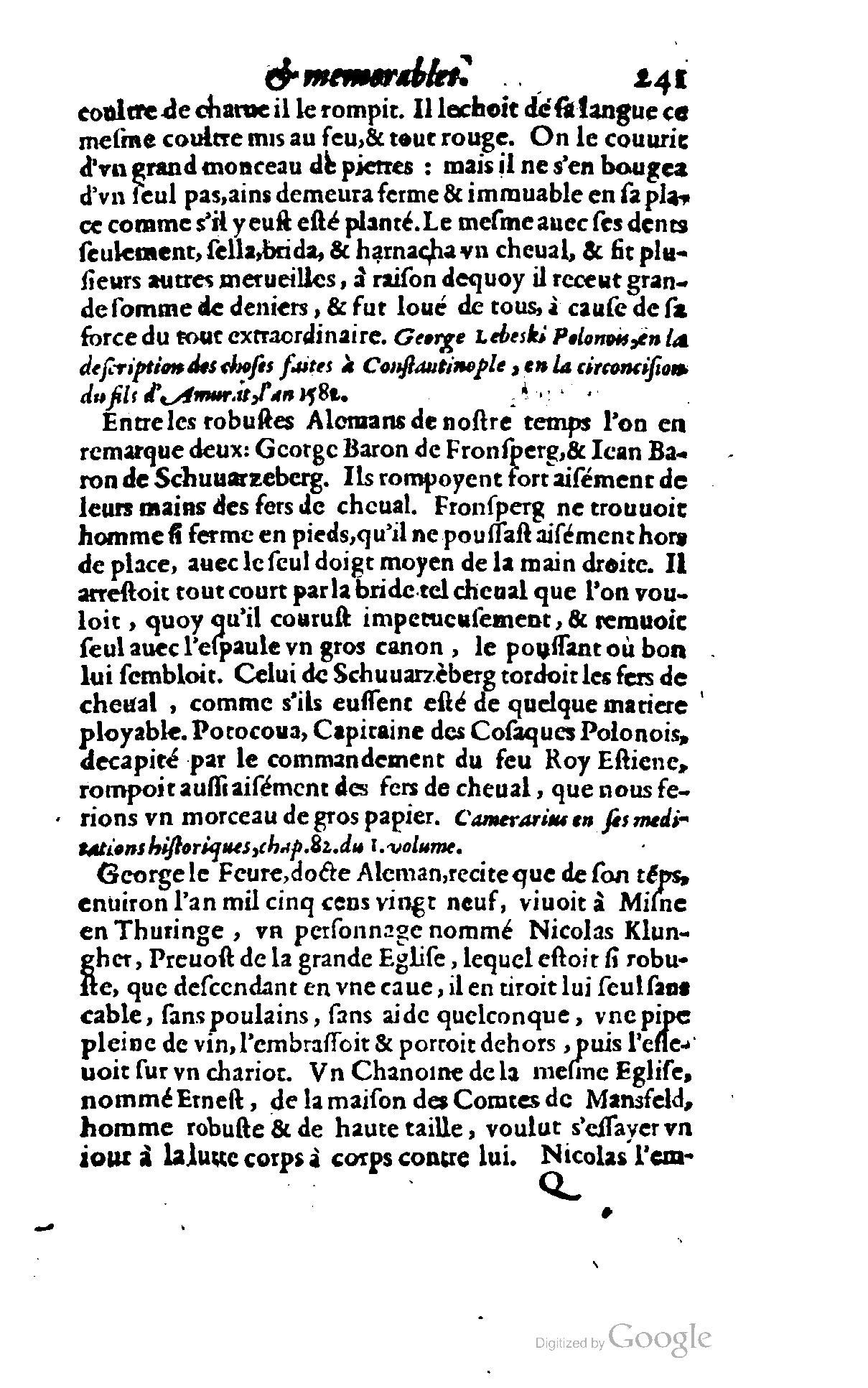 1620 - Samuel Crespin - Trésor d’histoires admirables et mémorables - BCU Lausanne