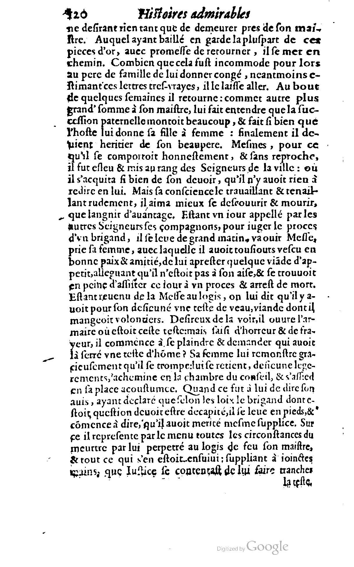 1620 - Samuel Crespin - Trésor d’histoires admirables et mémorables - BCU Lausanne