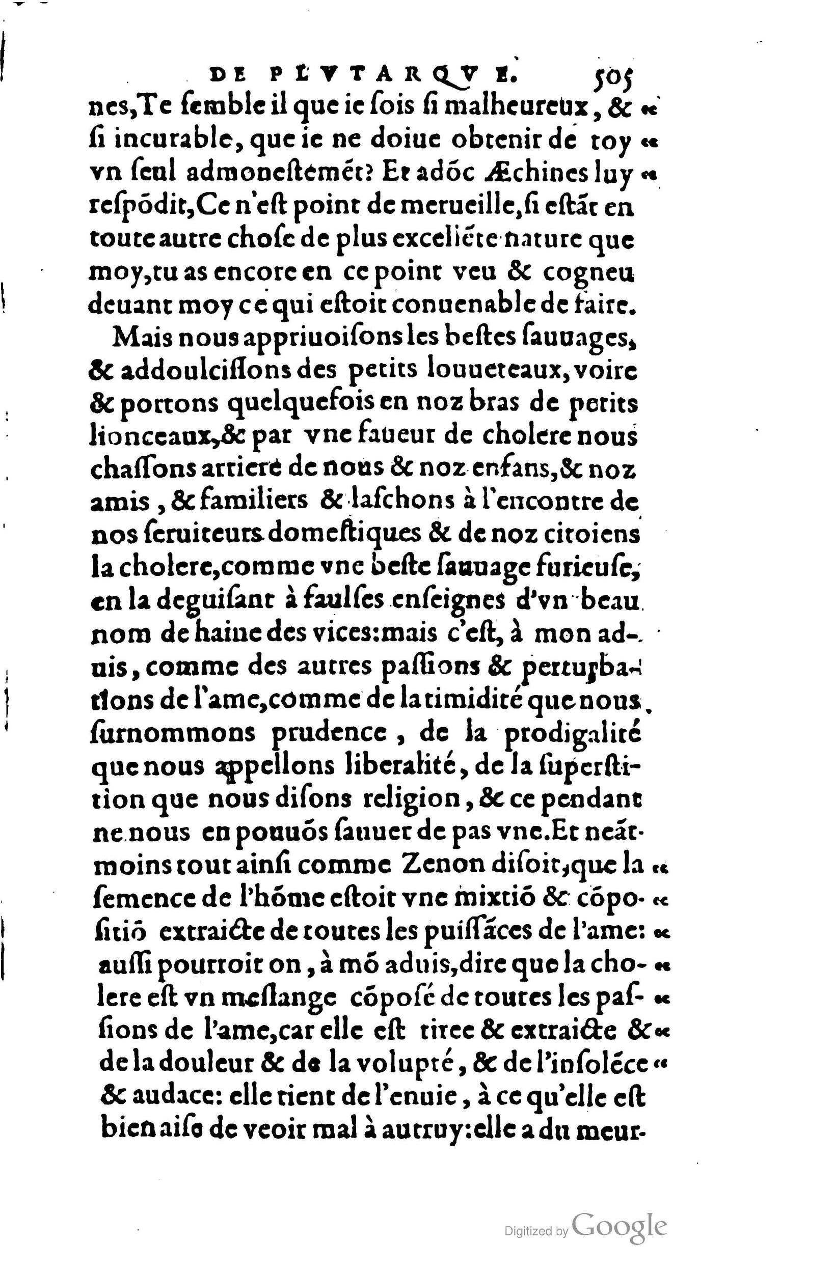 1578 - Jean Poupy - Trésor des morales de Plutarque - BSB Munich