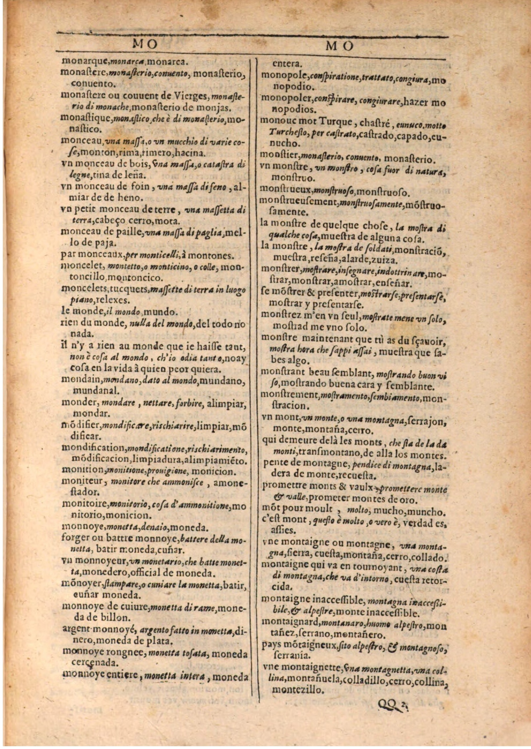 1609 - Philippe Albert et Alexandre Pernet - Trésor des trois langues française, italienne et espagnole (Seconde partie) - BSB Munich 1609 - Philippe Albert et Alexandre Pernet - Trésor des trois langues française, italienne et espagnole (Seconde partie) - BSB Munich