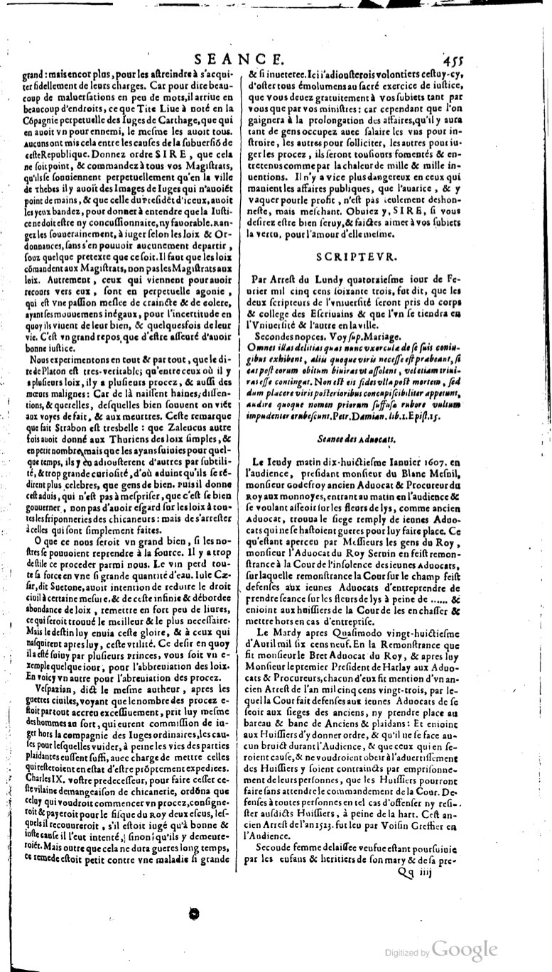 1629 - Veuve Nicolas Buon - Trésor du droit français (21754 T. 3) - BM Lyon