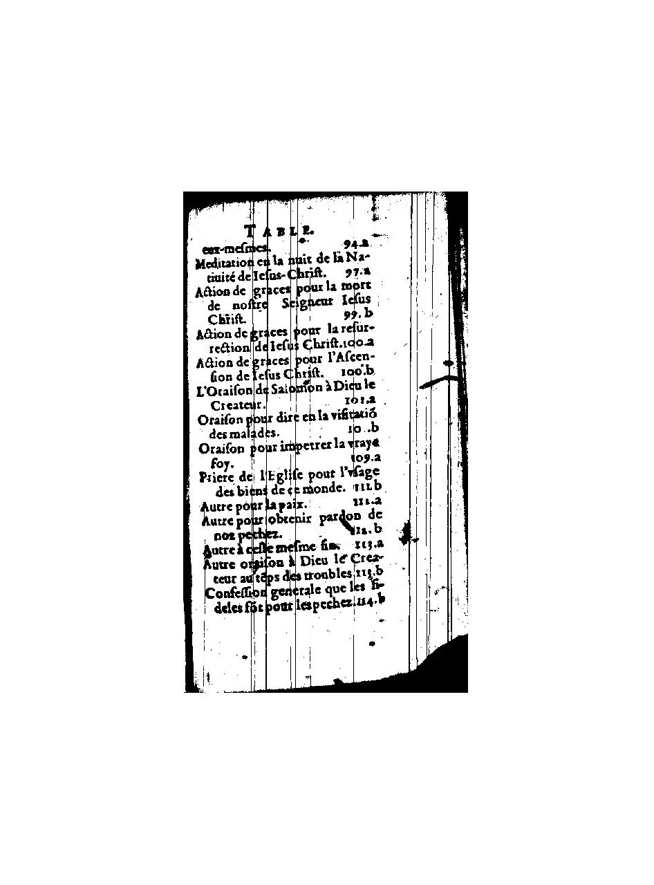 1596 - Guillaume Auvray - Trésor des prières, oraisons et instructions chrétiennes - BnF