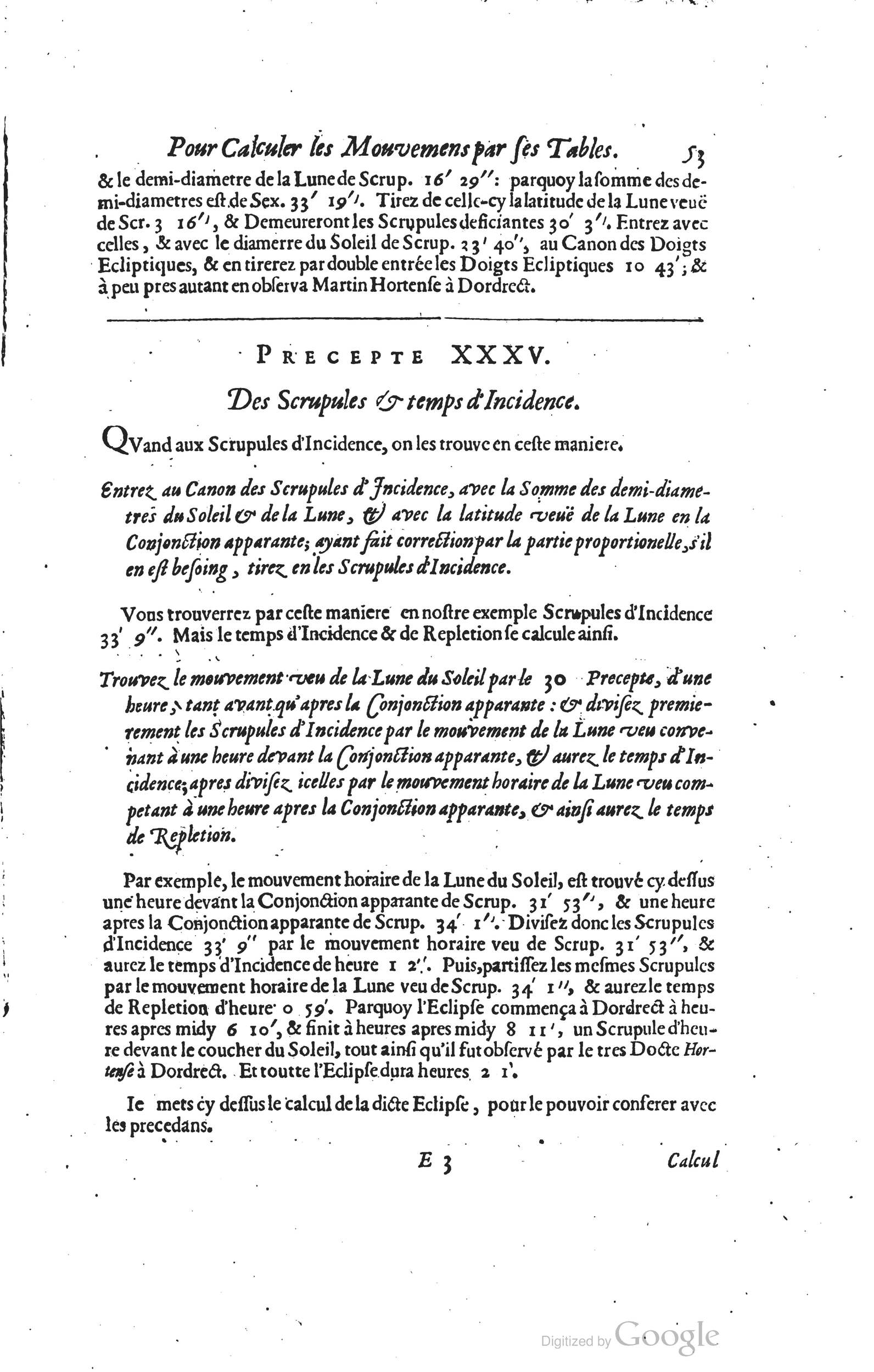 1634 - Zacharie Roman - Les Tables perpétuelles - Universiteit Leiden