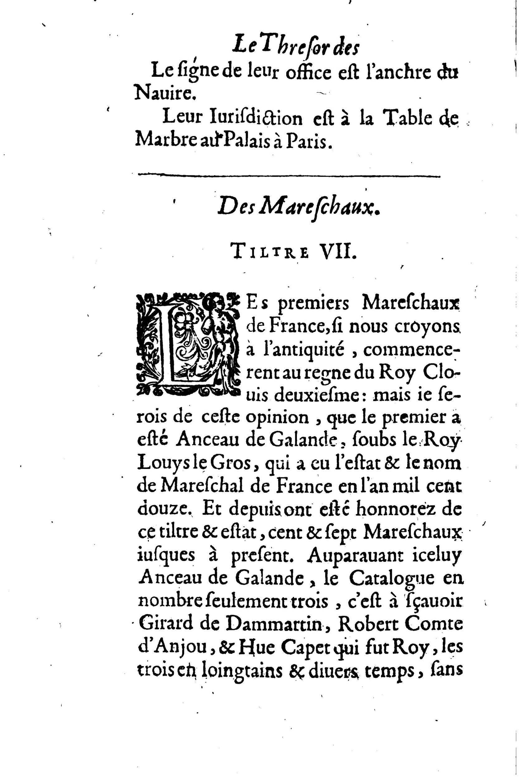 1633 - Jean Corrozet - Trésor des histoires de France - BM Lyon 1633 - Jean Corrozet - Trésor des histoires de France - BM Lyon