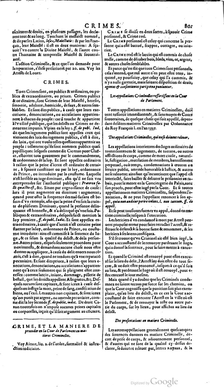 1629 - Veuve Nicolas Buon - Trésor du droit français (21754 T. 1) - BM Lyon