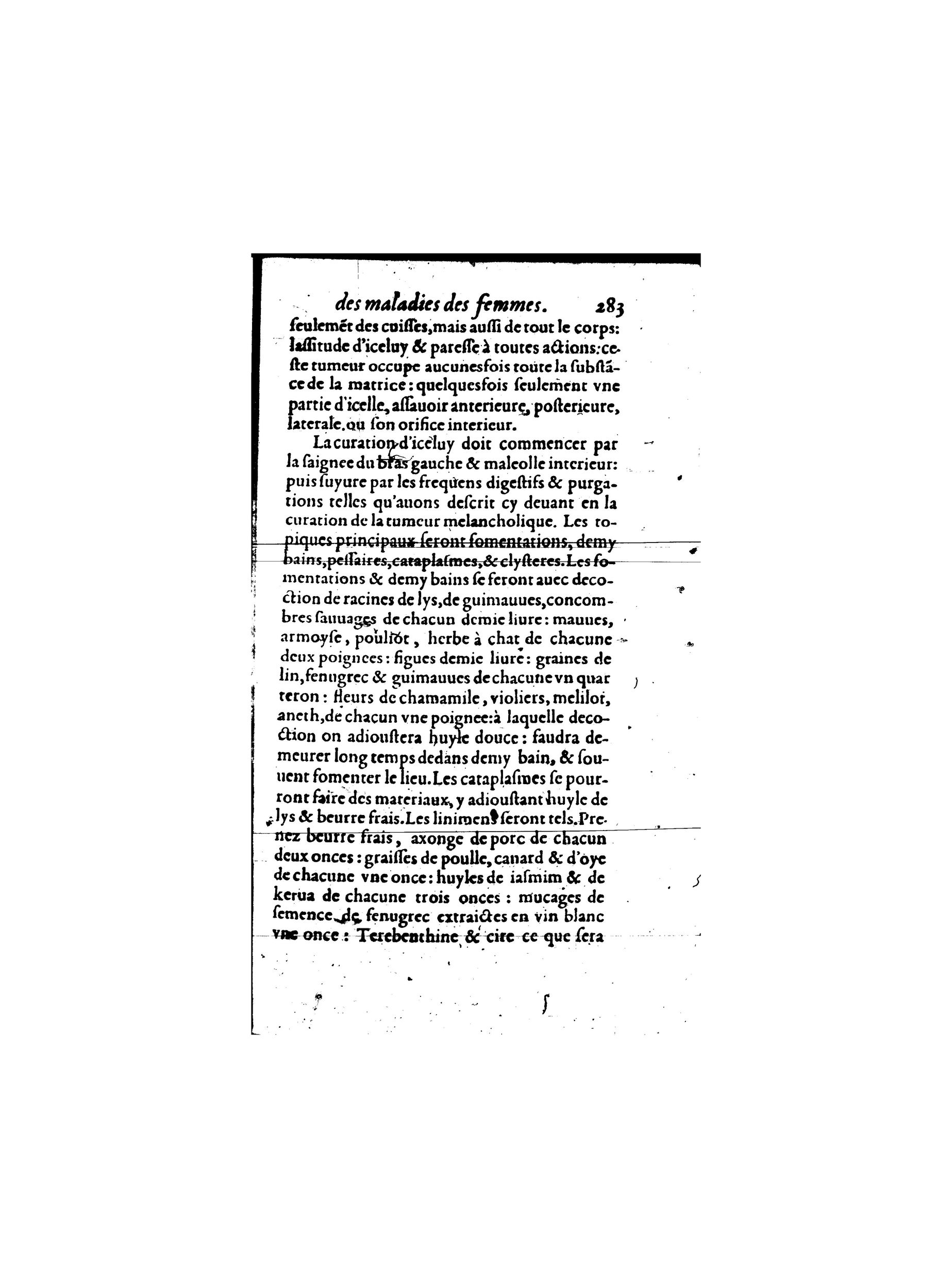 1587 - Jacques du Puis - Trésor des remèdes secrets pour les maladies des femmes - BnF