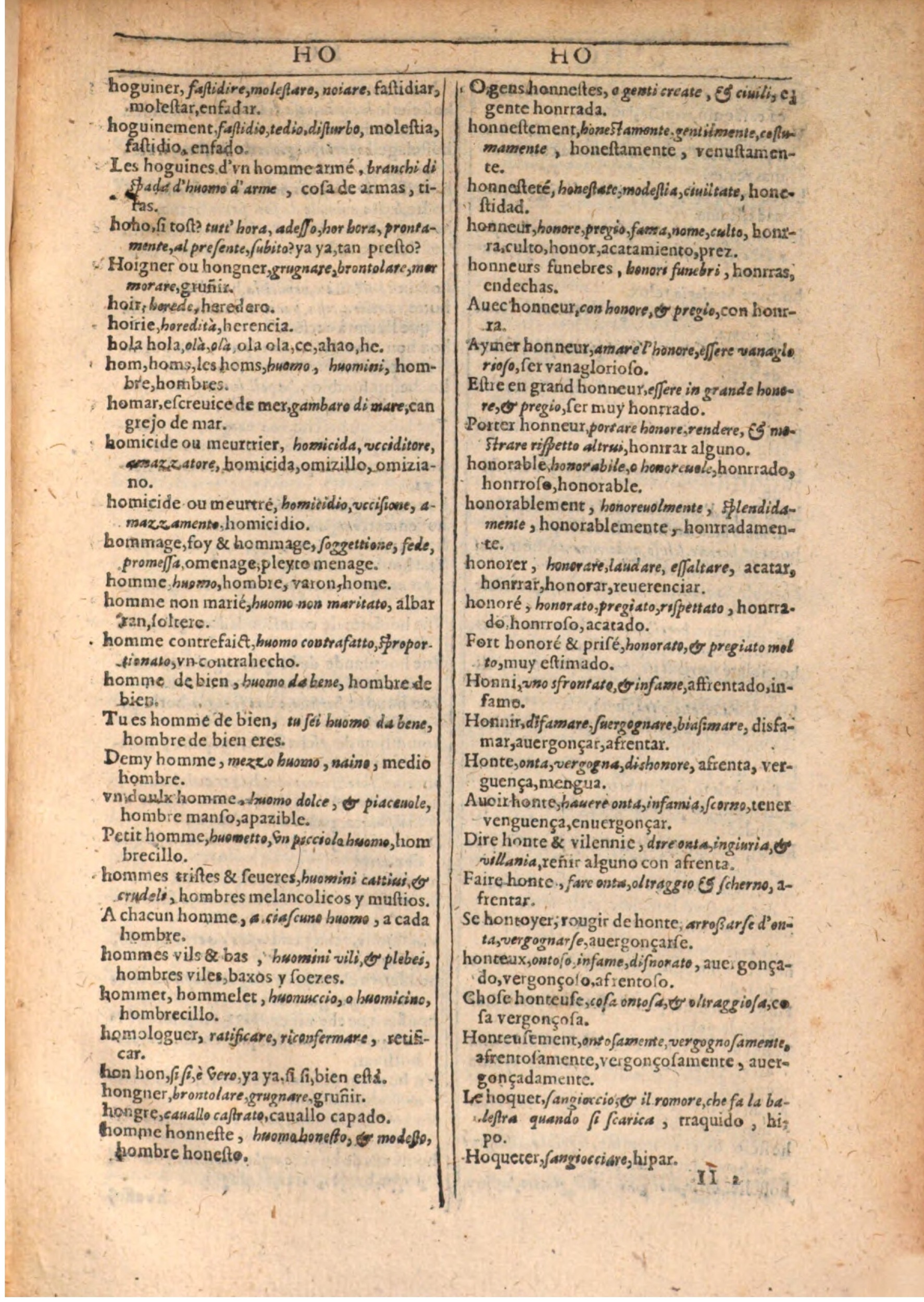 1609 - Philippe Albert et Alexandre Pernet - Trésor des trois langues française, italienne et espagnole (Seconde partie) - BSB Munich 1609 - Philippe Albert et Alexandre Pernet - Trésor des trois langues française, italienne et espagnole (Seconde partie) - BSB Munich