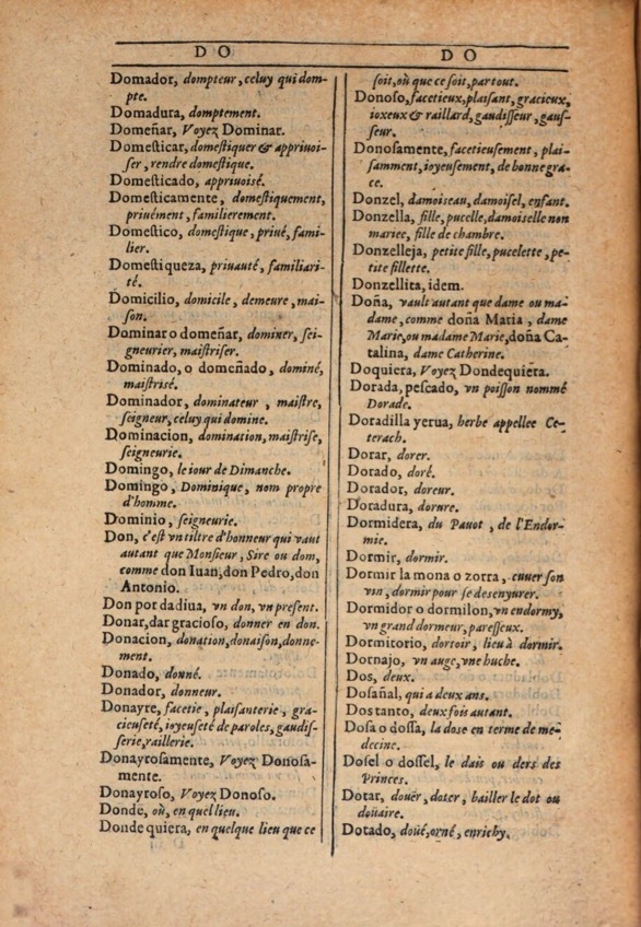 1607 - Marc Orry - Trésor des deux langues espagnole et française (Première et Seconde parties) - ÖNB Wien