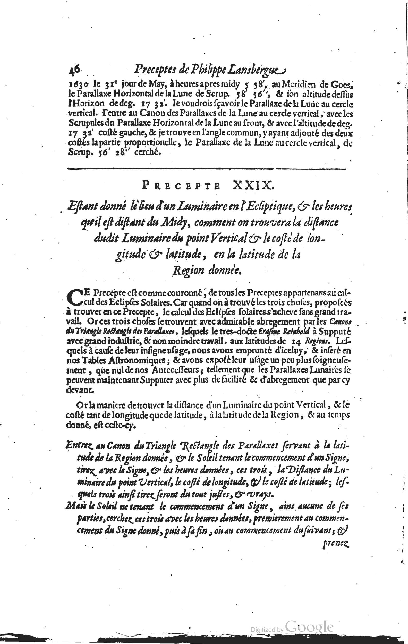 1634 - Zacharie Roman - Les Tables perpétuelles - Universiteit Leiden