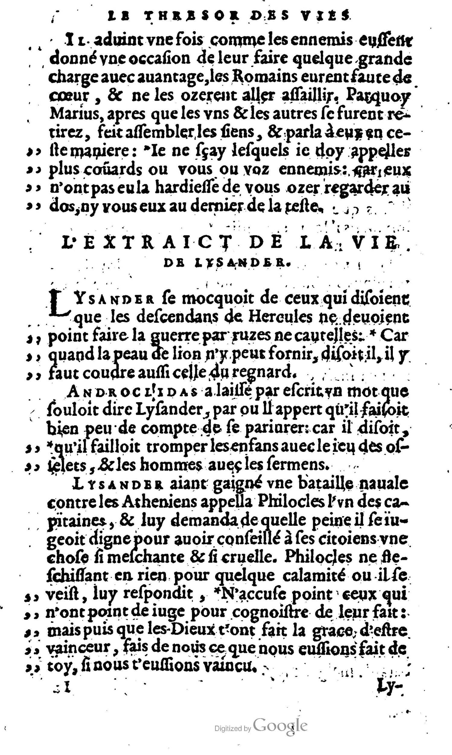 1568 - Willem Silvius - Trésor des vies de Plutarque - Anvers Plantin-Moretus