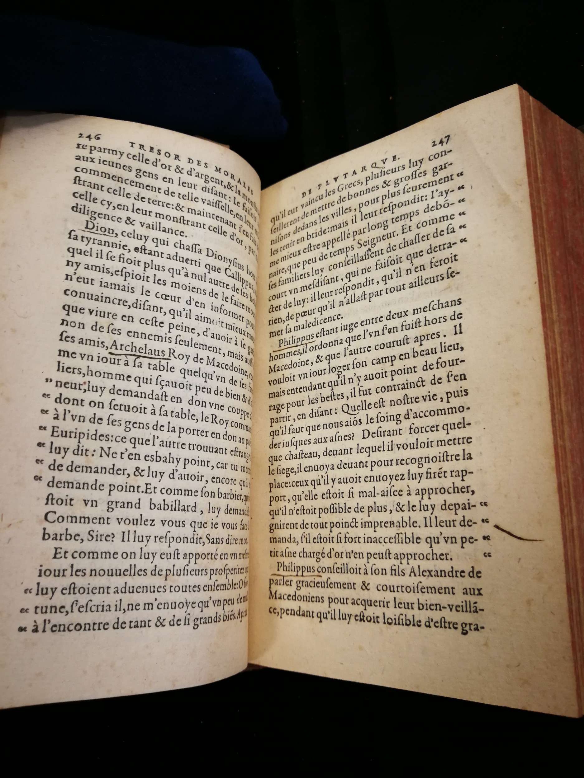 1577 - Jean Poupy - Trésor des morales de Plutarque - Les Méjanes, Aix-en-Provence