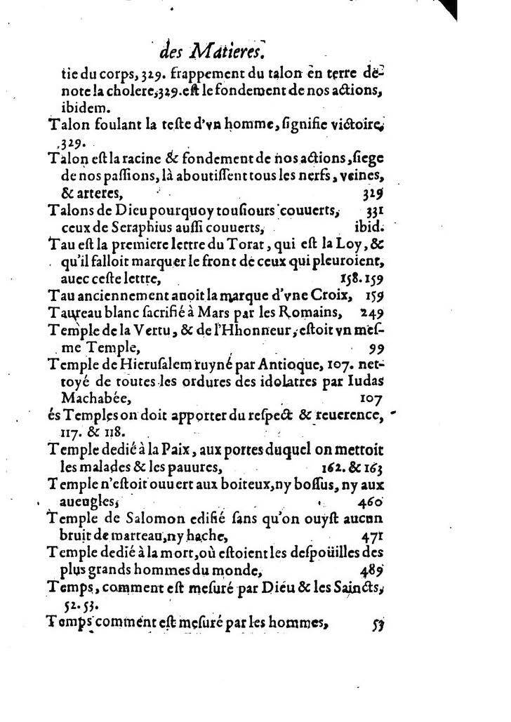1607 - Nicolas Du Fossé - Trésor quadragésimal - T 02 - BM Lyon